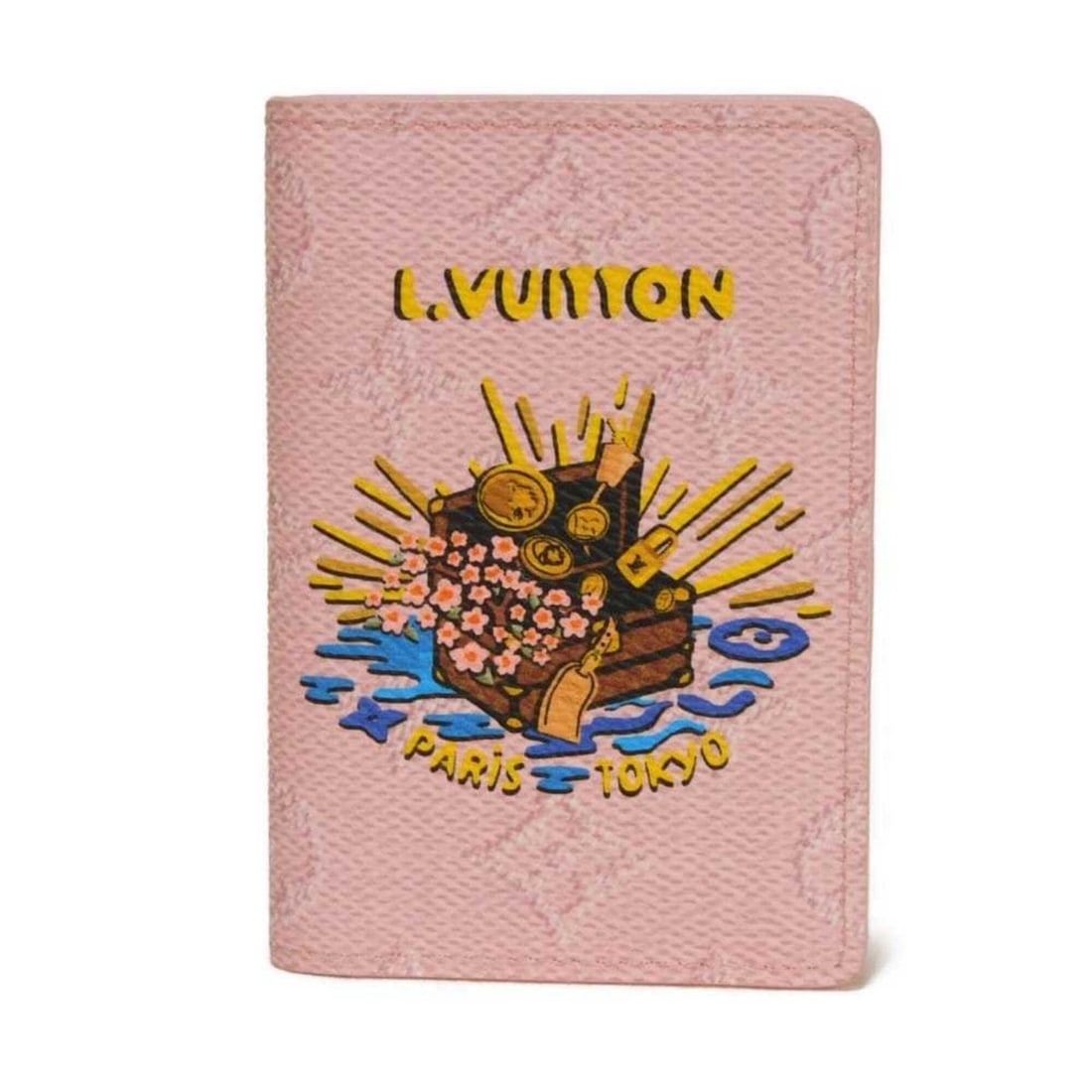 Louis Vuitton LOUIS VUITTON Card Case Organizer de Poche Logo Cherry Blossom Carp Bi-fold RFID IC: --- Catalog ---Category: DesignType: Card caseColor: PinkGender: Men,WomenMaterial: Monogram Category: GeneralMPN: M25973Brand: Louis VuittonCategory: Physical PropertiesSize (HxWxD): 11cm x 7.5cm x 1