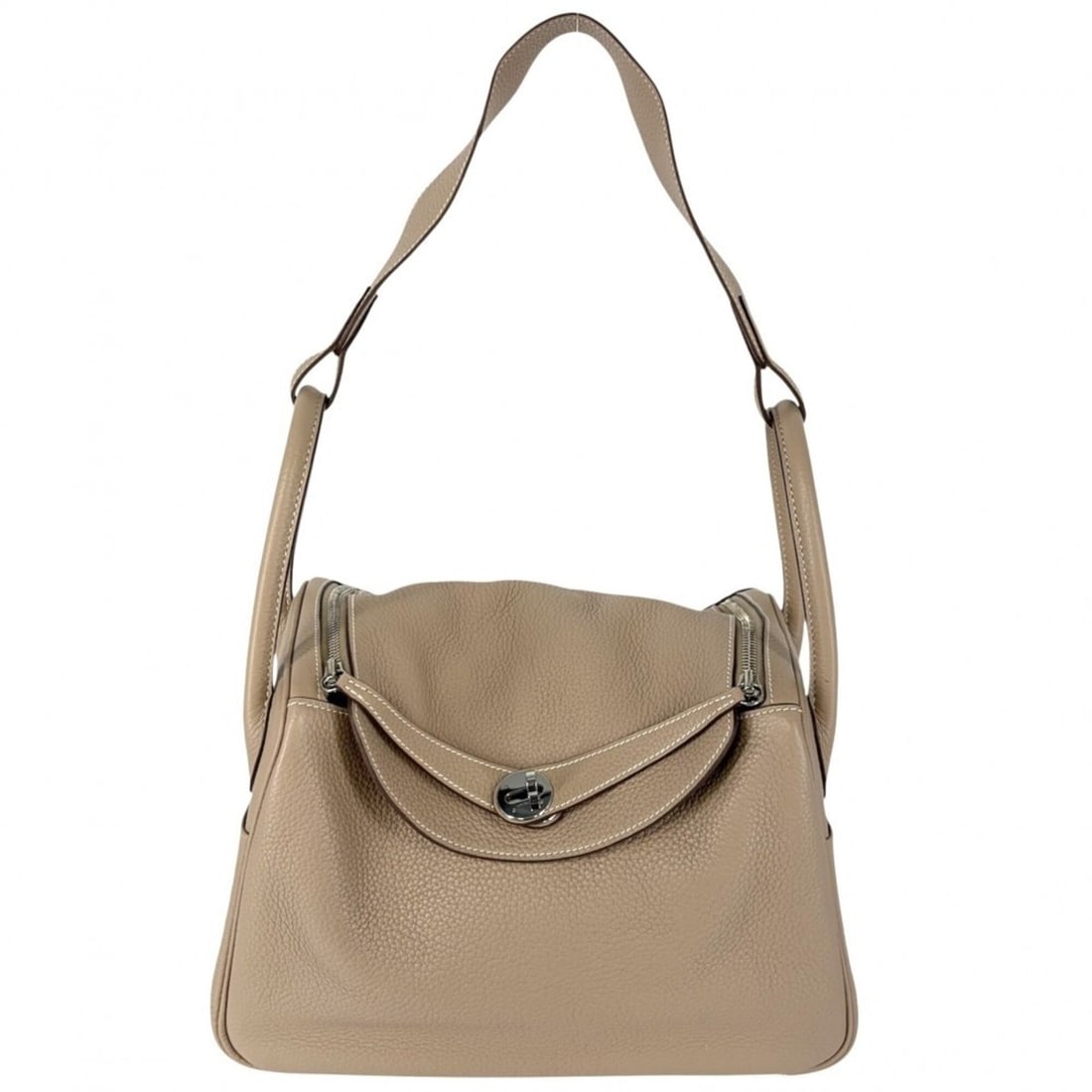 Hermes Lindy 30 Women's Handbag/Shoulder Bag, HERMES ?Q Stamp, Taurillon Clemence Leather, Brown,: --- Catalog ---Category: SizeSize (HxWxD): 20cm x 30cm x 15cm / 7.87'' x 11.81'' x 5.9''Category: DesignType: Handbag, Shoulder bagColor: BrownGender: WomenMaterial: Taurillon clemence leather Categor