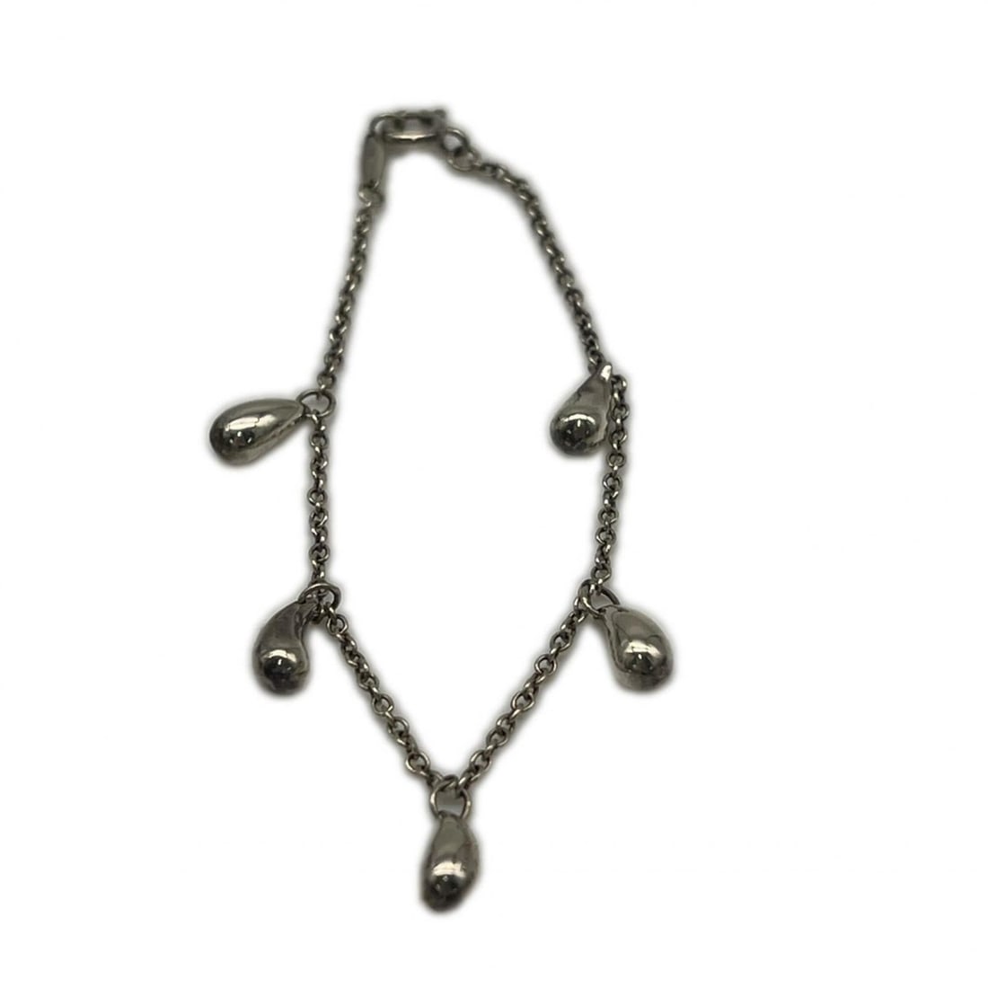 TIFFANY&Co. Elsa Peretti 5 Teardrop Bracelet SV925 - Necklace for Women: --- Catalog ---Category: SizeWeight: 6g / 0.21oz.Total Length: 18cm / 7.08''Category: DesignType: Charm braceletColor: SilverGender: WomenMaterial: Silver 925Category: GeneralBrand: Tiffany--- Item Li