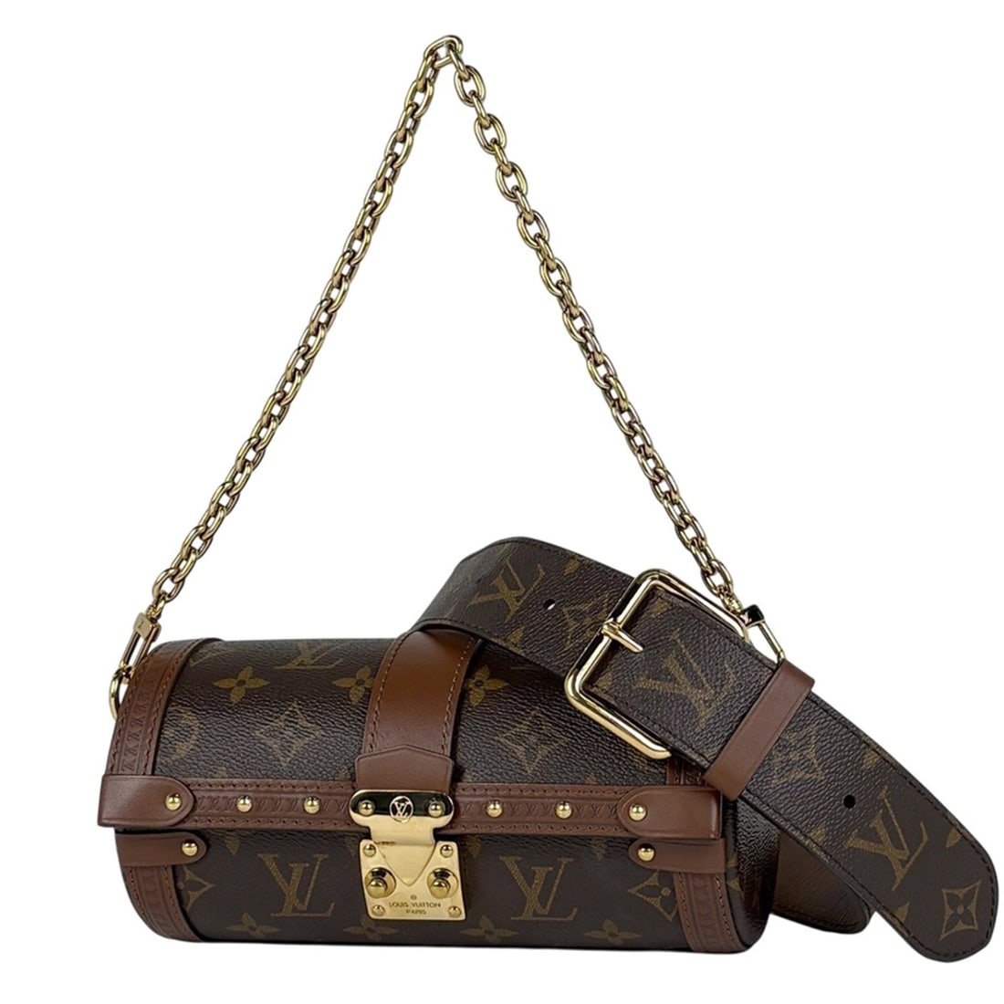 Louis Vuitton Papillon Trunk 2-Way Shoulder Bag/Handbag, Monogram Brown, M57835, Women's: --- Catalog ---Category: SizeSize (HxWxD): 9.5cm x 20cm x 9.5cm / 3.74'' x 7.87'' x 3.74''Category: DesignType: Handbag, Shoulder bagColor: BrownGender: WomenMaterial: Monogram Category: GeneralMPN: M