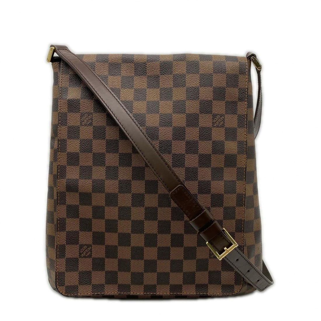 LOUIS VUITTON Damier Musette N51302 Shoulder Bag, Brown Leather, Men's: --- Catalog ---Category: SizeSize (HxWxD): 34cm x 30cm x 3cm / 13.38'' x 11.81'' x 1.18''Strap Length: 106cm / 41.73''Category: DesignType: Shoulder bagColor: BrownGender: MenClosure: FlapMaterial: Co