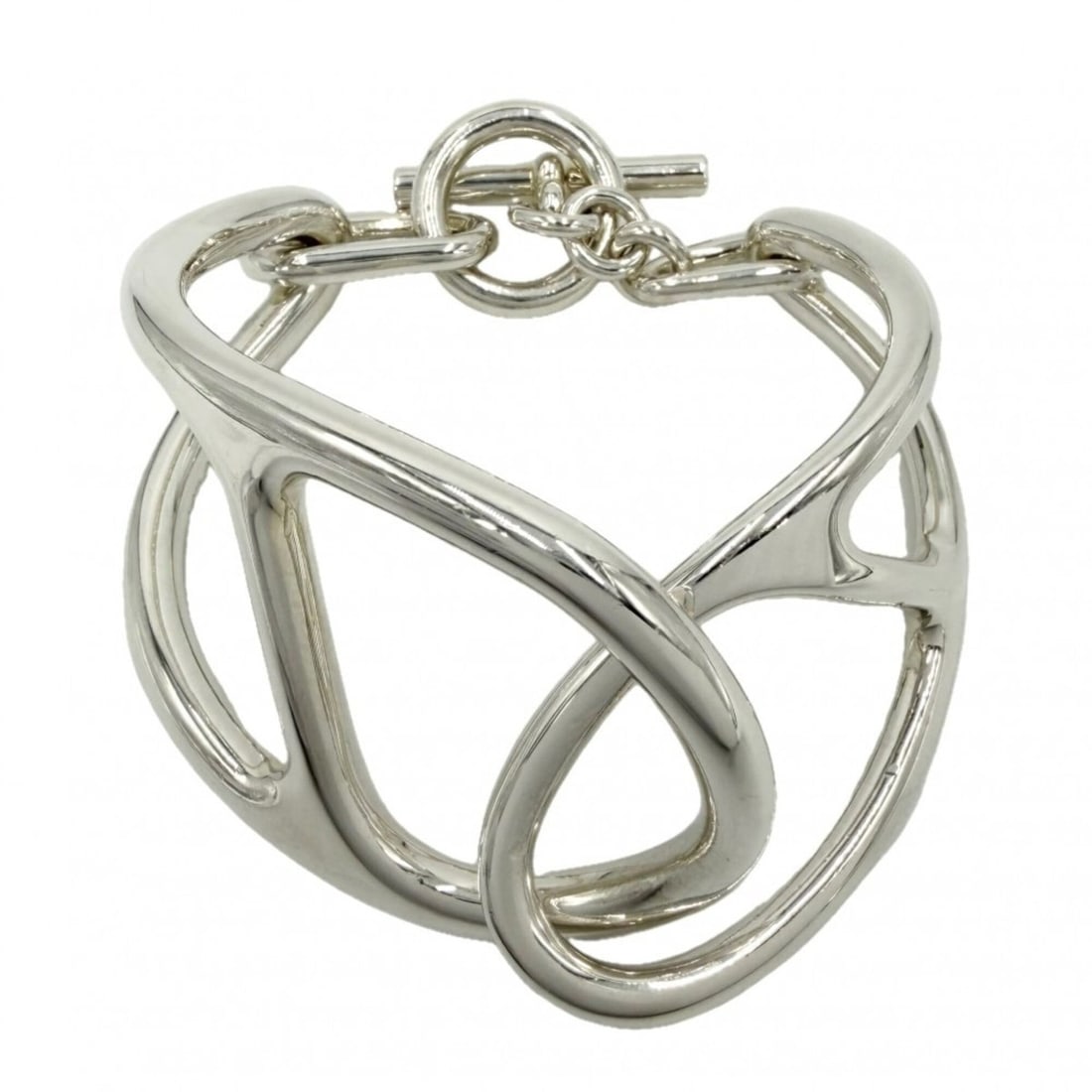 Hermes Bangle for Men, Chaine d'Ancre Bracelet, Accessory, HERMES, Sterling Silver 925, Approx.: --- Catalog ---Category: SizeLength: 16cm / 6.29''Category: DesignType: BangleGender: MenMaterial: Silver 925Category: GeneralBrand: Hermes--- Item List ---Section: ConditionRanking: Rank AB Used - Tr