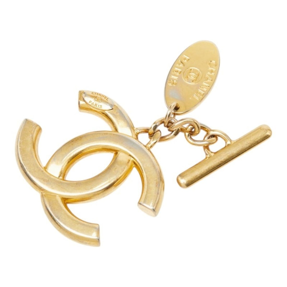 Chanel Coco Mark Charm, Gold Plated, Women's CHANEL: --- Catalog ---Category: SizeSize (HxWxD): 75.00mm x 50.00mm / 2.95'' x 1.97''Category: DesignColor: GoldGender: WomenCategory: GeneralBrand: Chanel--- Item List ---Section: ConditionRanking: Rank AB 