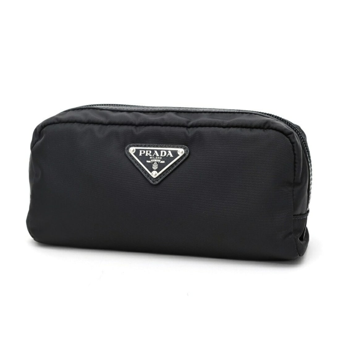 Prada PRADA Re-Nylon x Saffiano Leather Nessexer Pouch Travel 2NA045 Nylon Black (Nero): --- Catalog ---Category: SizeSize (HxWxD): 9cm x 19cm x 7.5cm / 3.54'' x 7.48'' x 2.95''Category: DesignType: Pouch, Wash bagColor: Black, NeroGender: Women,MenMaterial: Nylon Category: GeneralMPN: 2N