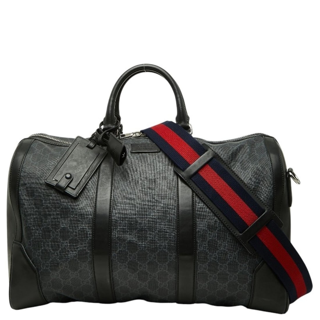 Gucci GG Supreme Boston Bag Shoulder 2WAY 474131 Black Leather Women's GUCCI: --- Catalog ---Category: SizeSize (HxWxD): 27cm x 42cm x 25cm / 10.62'' x 16.53'' x 9.84''Category: DesignType: Boston bag, Shoulder bagColor: BlackGender: WomenMaterial: PVC , Leather Category: Gener