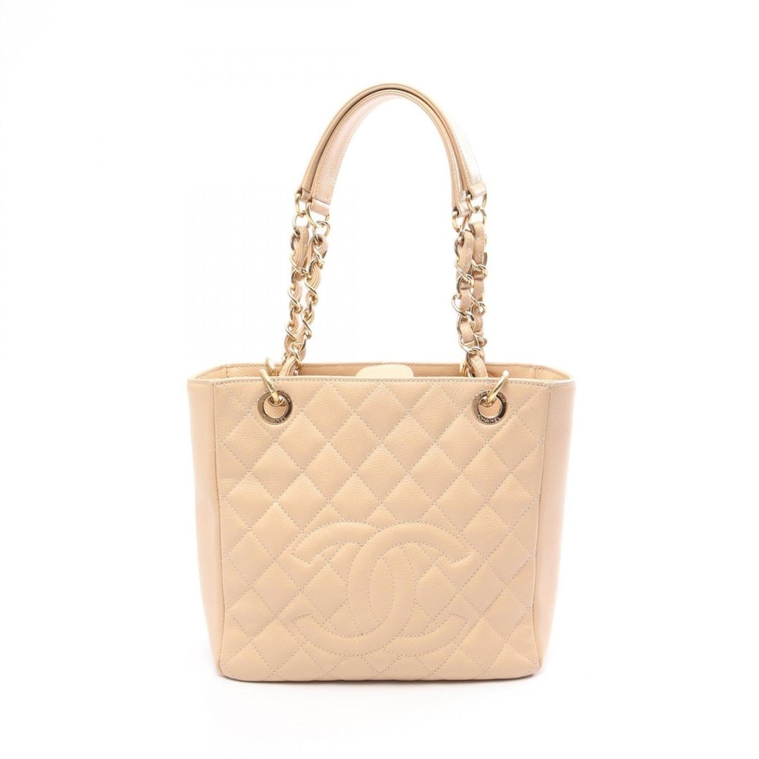 Chanel Matelassé PST Tote Bag Handbag, Caviar Leather (Grained Calfskin), Women's, Beige, A50994: --- Catalog ---Category: SizeSize (HxWxD): 23cm x 24cm x 8cm / 9.05'' x 9.44'' x 3.14''Category: DesignType: Handbag, Tote bagColor: BeigeGender: WomenMaterial: Grained Calfskin Hardware Color: GoldCa
