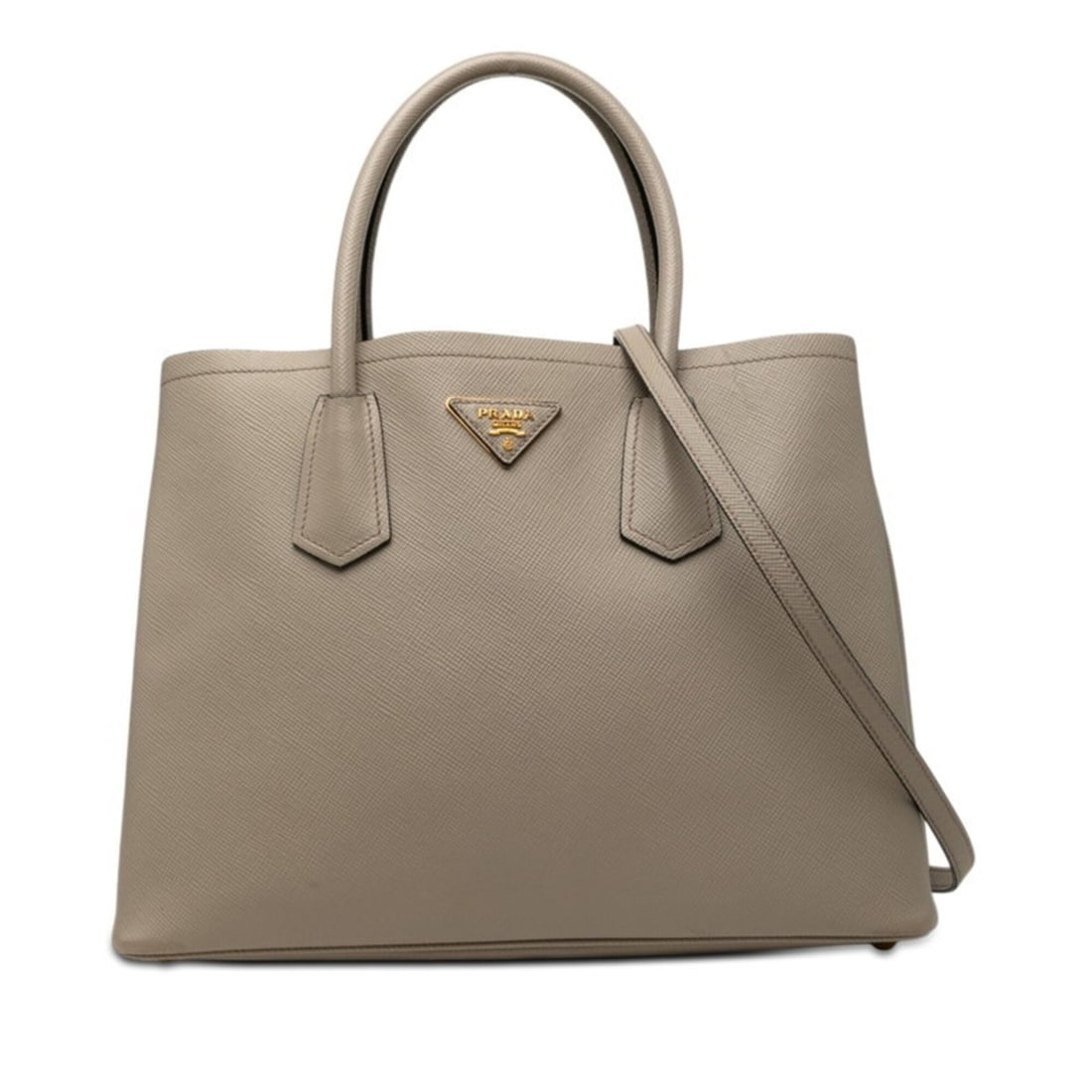 Prada Cuir Double Handbag Shoulder Bag 2WAY B2756T Beige Saffiano Leather Women's PRADA: --- Catalog ---Category: SizeSize (HxWxD): 25cm x 33cm x 14.5cm / 9.84'' x 12.99'' x 5.7''Category: DesignType: Handbag, Shoulder bagColor: BeigeGender: WomenMaterial: Leather Leather/Fur Type: Saffia