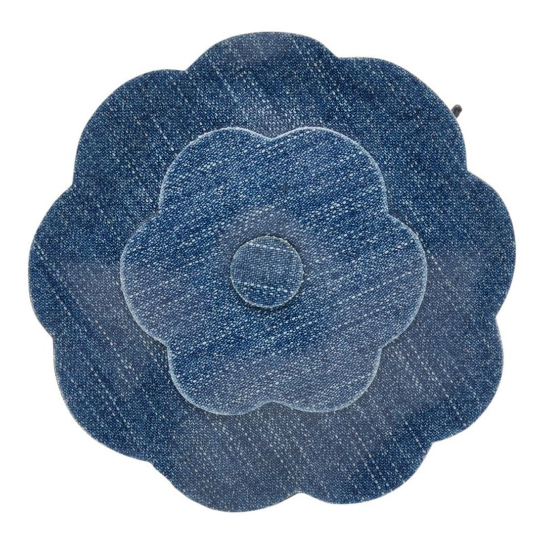 Chanel Large Camellia Denim-Style Brooch, Blue, Women's CHANEL: --- Catalog ---Category: SizeSize (HxWxD): 1.1cm x 1.1cm / 0.43'' x 0.43''Category: DesignType: BroochColor: BlueGender: WomenCategory: GeneralBrand: Chanel--- Item List ---Section: ConditionRanking: 