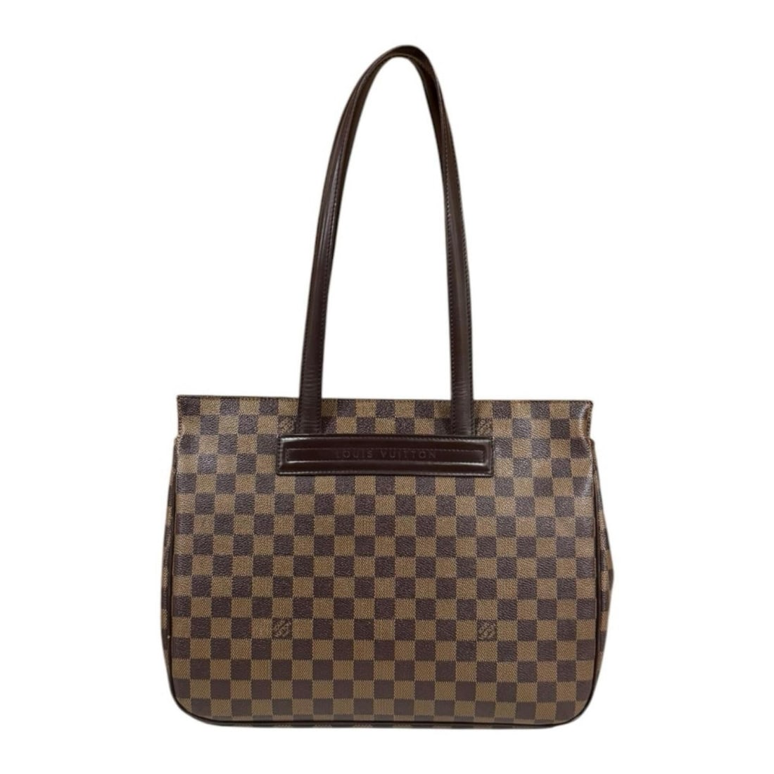 Louis Vuitton Parioli PM Damier Tote Bag, Handbag, Canvas, N51123, Brown, Women's, LOUIS VUITTON: --- Catalog ---Category: SizeSize (HxWxD): 27cm x 34cm x 10.5cm / 10.62'' x 13.38'' x 4.13''Category: DesignType: Handbag, Tote bagColor: BrownGender: WomenMaterial: Damier Canvas Category: GeneralLin