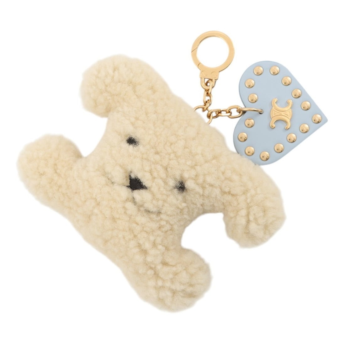 Celine accessories bag charm Triomphe pom-pom shearling leather 49J663 CELINE keychain: --- Catalog ---Category: SizeSize (HxWxD): 10.5cm x 15cm / 4.13'' x 5.9''Category: DesignType: KeyringGender: WomenMaterial: LeatherCategory: GeneralBrand: CelineCountry of Origin: Italy--- Item List 