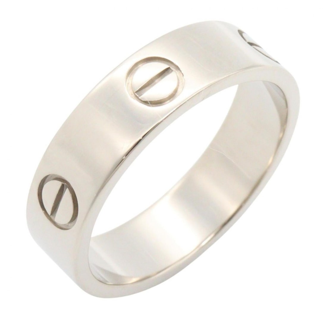 Cartier Love Ring, 18K White Gold (18KWG), Silver Tone, B4084700 (Men's/Women's): --- Catalog ---Category: SizeJP Size: 18US Size: 9Category: DesignType: Band ringColor: SilverGender: Men,WomenMaterial: White gold (18K)Category: GeneralMPN: B4084700Brand: Cartier--- Item List ---Se