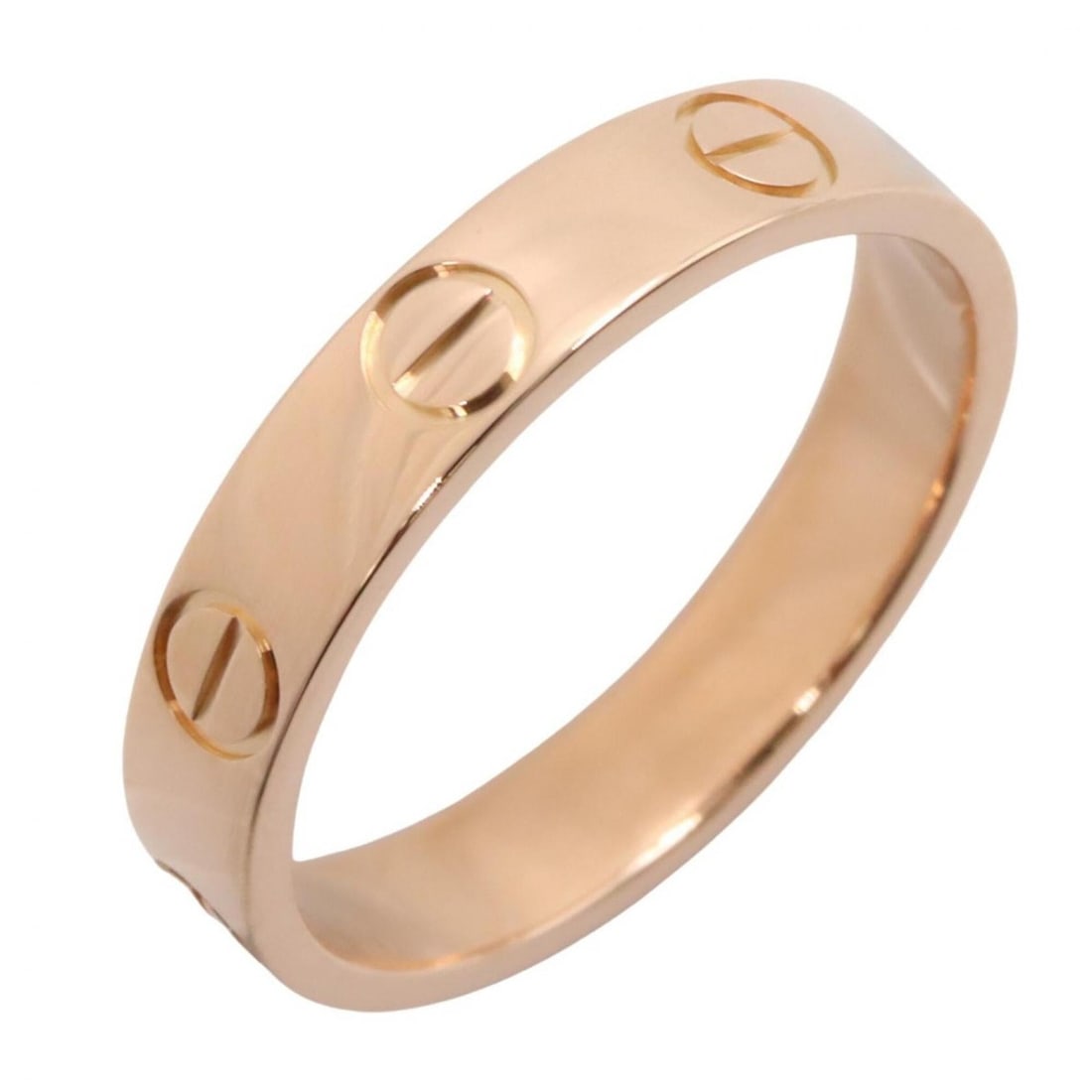 Cartier Mini Love Ring, 18K Pink Gold (PG), Women's Tone, B4085200: --- Catalog ---Category: SizeJP Size: 8.5US Size: 4.5Category: DesignType: Band ringColor: GoldGender: WomenMaterial: Pink gold (18K)Category: GeneralMPN: B4085200Brand: Cartier--- Item List ---Sectio
