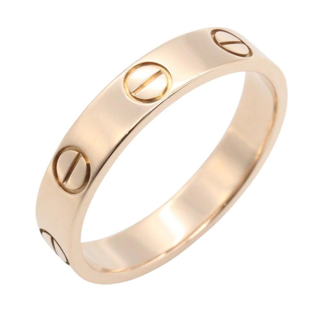 Cartier Mini Love Ring, 18K Pink Gold (PG), Women's Tone, B4085200: --- Catalog ---Category: SizeJP Size: 8.5US Size: 4.5Category: DesignType: Band ringColor: GoldGender: WomenMaterial: Pink gold (18K)Category: GeneralMPN: B4085200Brand: Cartier--- Item List ---Sectio