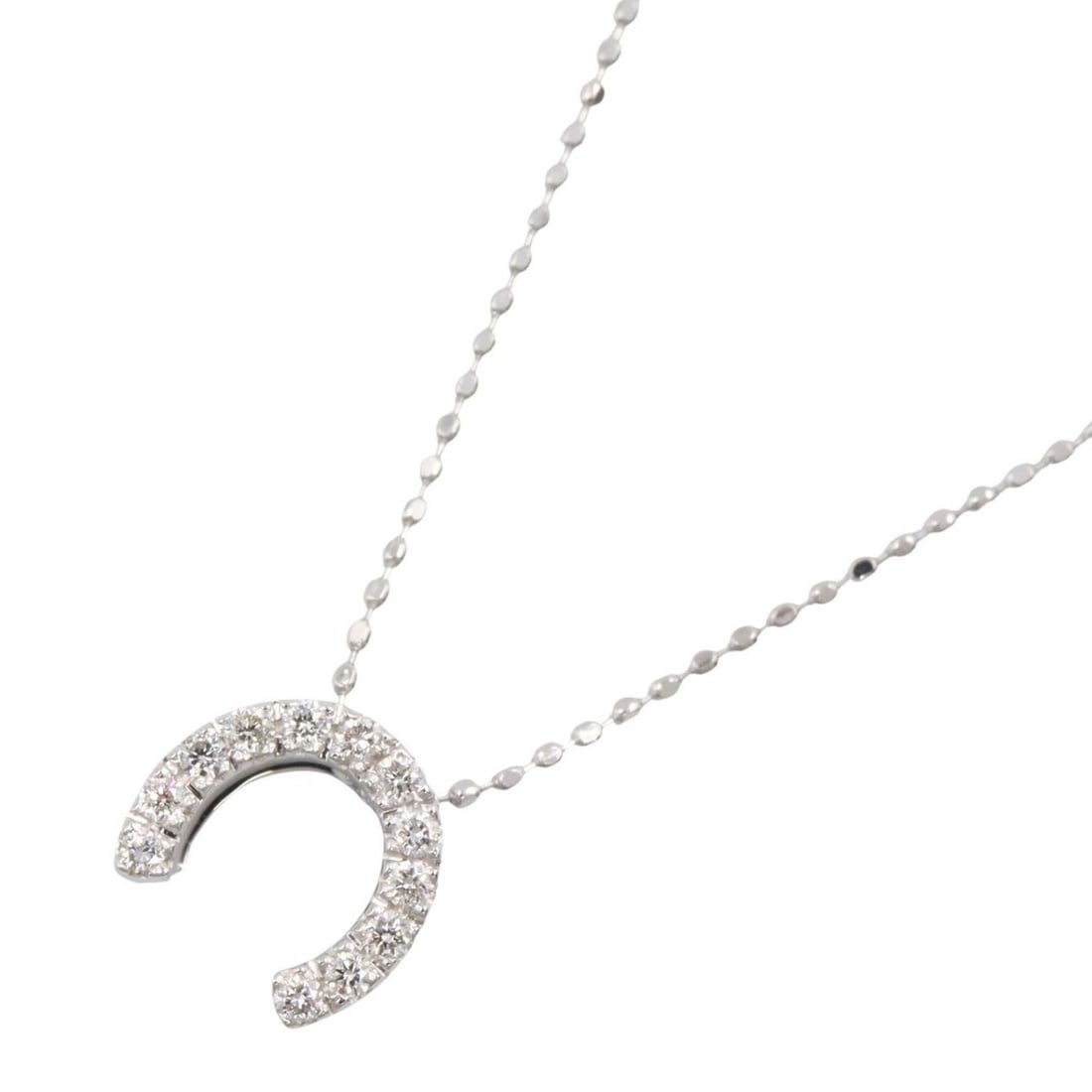 Celine CELINE Diamond Necklace, 18KWG (White Gold) Women's, Silver Tone, Clear Tone: --- Catalog ---Category: SizePendant Size: 8mm x 9mm / 0.31'' x 0.35''Neck Circumference: 36 cm - 40 cm / 14.17'' - 15.74''Category: DesignColor: Clear, SilverGender: WomenMaterial: White gold (18K)Ne