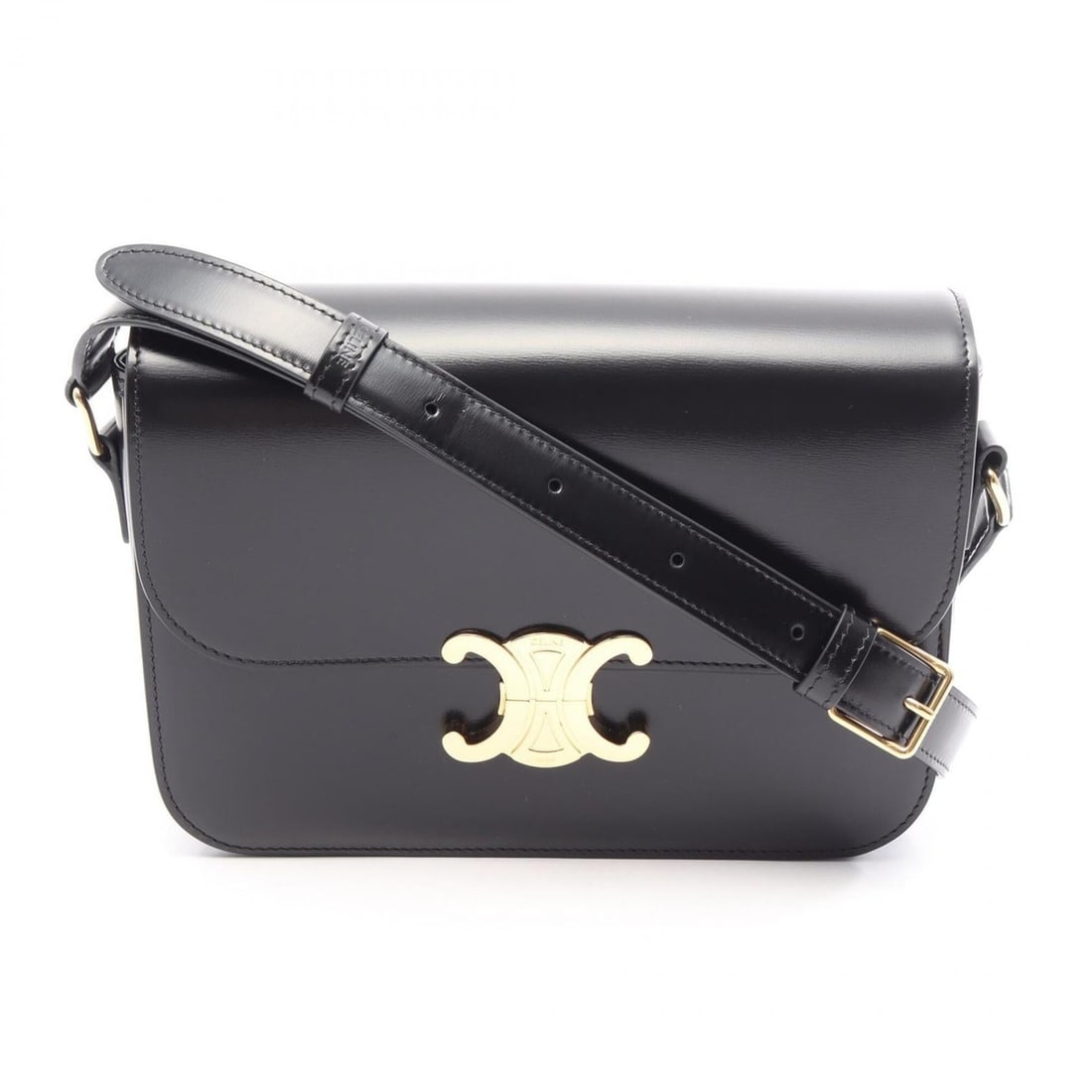Celine Classic Triomphe Medium Shoulder Bag/Handbag, Leather, Women's, Black, 187363BF4.38: --- Catalog ---Category: SizeSize (HxWxD): 15cm x 22.5cm x 6.5cm / 5.9'' x 8.85'' x 2.55''Category: DesignType: Handbag, Shoulder bagColor: BlackGender: WomenMaterial: Leather Category: GeneralMPN: 18