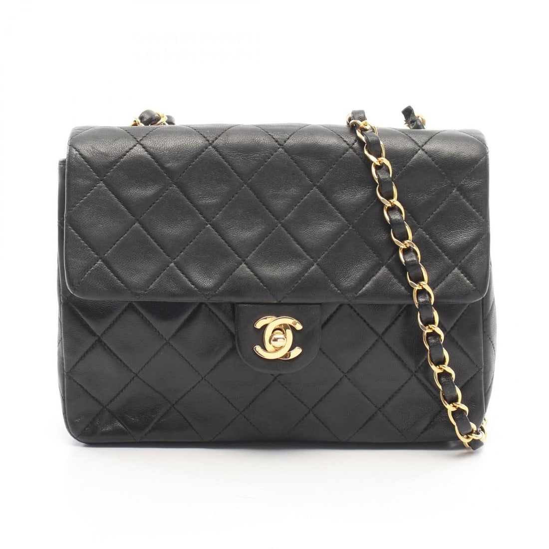 Chanel Mini Matelassé 20 Shoulder Bag/Handbag, Lambskin Leather, Women's, Black: --- Catalog ---Category: SizeSize (HxWxD): 15cm x 20cm x 6cm / 5.9'' x 7.87'' x 2.36''Category: DesignType: Handbag, Shoulder bagColor: BlackGender: WomenMaterial: Leather Leather/Fur Type: LambskinCa