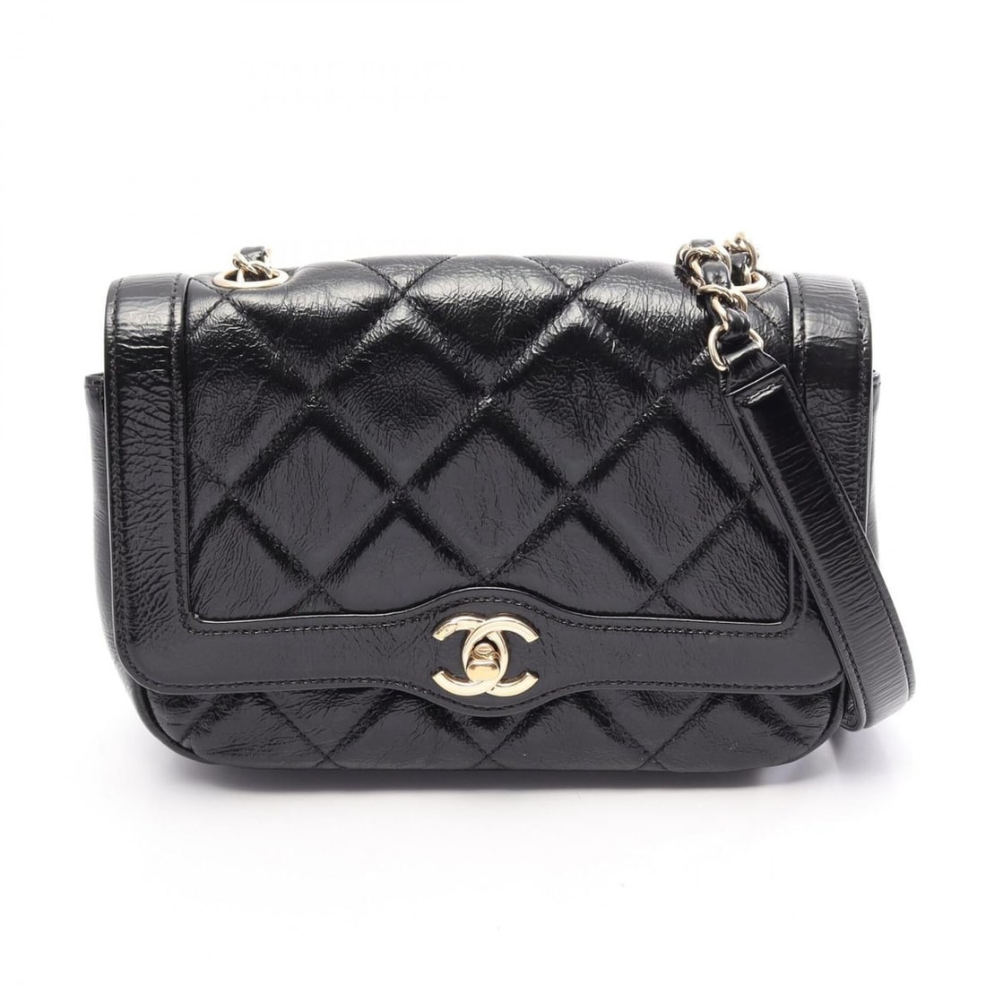 Chanel Matelassé Shoulder Bag/Handbag, Leather, Women's, Black: --- Catalog ---Category: SizeSize (HxWxD): 15cm x 20cm x 6.5cm / 5.9'' x 7.87'' x 2.55''Category: DesignType: Handbag, Shoulder bagColor: BlackGender: WomenMaterial: Leather Category: GeneralBrand: Ch