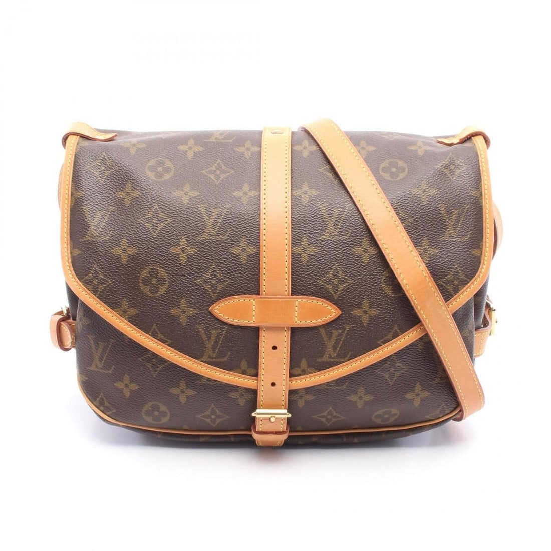 Louis Vuitton Saumur 30 Shoulder Bag/Handbag, Coated Canvas and Leather, Monogram Pattern, Women's,: --- Catalog ---Category: SizeSize (HxWxD): 22cm x 28cm / 8.66'' x 11.02''Category: DesignType: Handbag, Shoulder bagColor: Brown, MonogramGender: WomenMaterial: Coated canvas , Leather Category: Gener