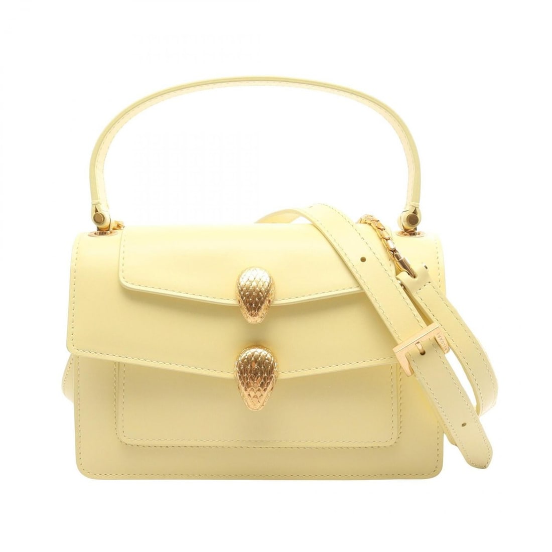 BVLGARI x ALEXANDER WANG Serpenti 2-Way Handbag, Leather, Women's, Yellow: --- Catalog ---Category: SizeSize (HxWxD): 12cm x 18.5cm x 5cm / 4.72'' x 7.28'' x 1.96''Category: DesignType: HandbagColor: YellowGender: WomenMaterial: Leather Category: GeneralBrand: Bvlgari--- Ite