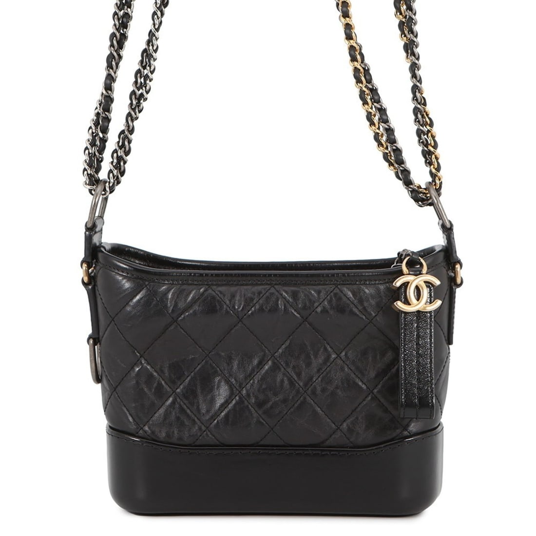 Chanel Chain Shoulder Bag Gabrielle de Small Hobo A91810 CHANEL Black Handbag Women's: --- Catalog ---Category: SizeSize (HxWxD): 15cm x 20.5cm x 8.5cm / 5.9'' x 8.07'' x 3.34''Strap Length: 151.5cm - 162cm / 59.64'' - 63.77''Category: DesignType: Handbag, Shoulder bagColor: BlackGender