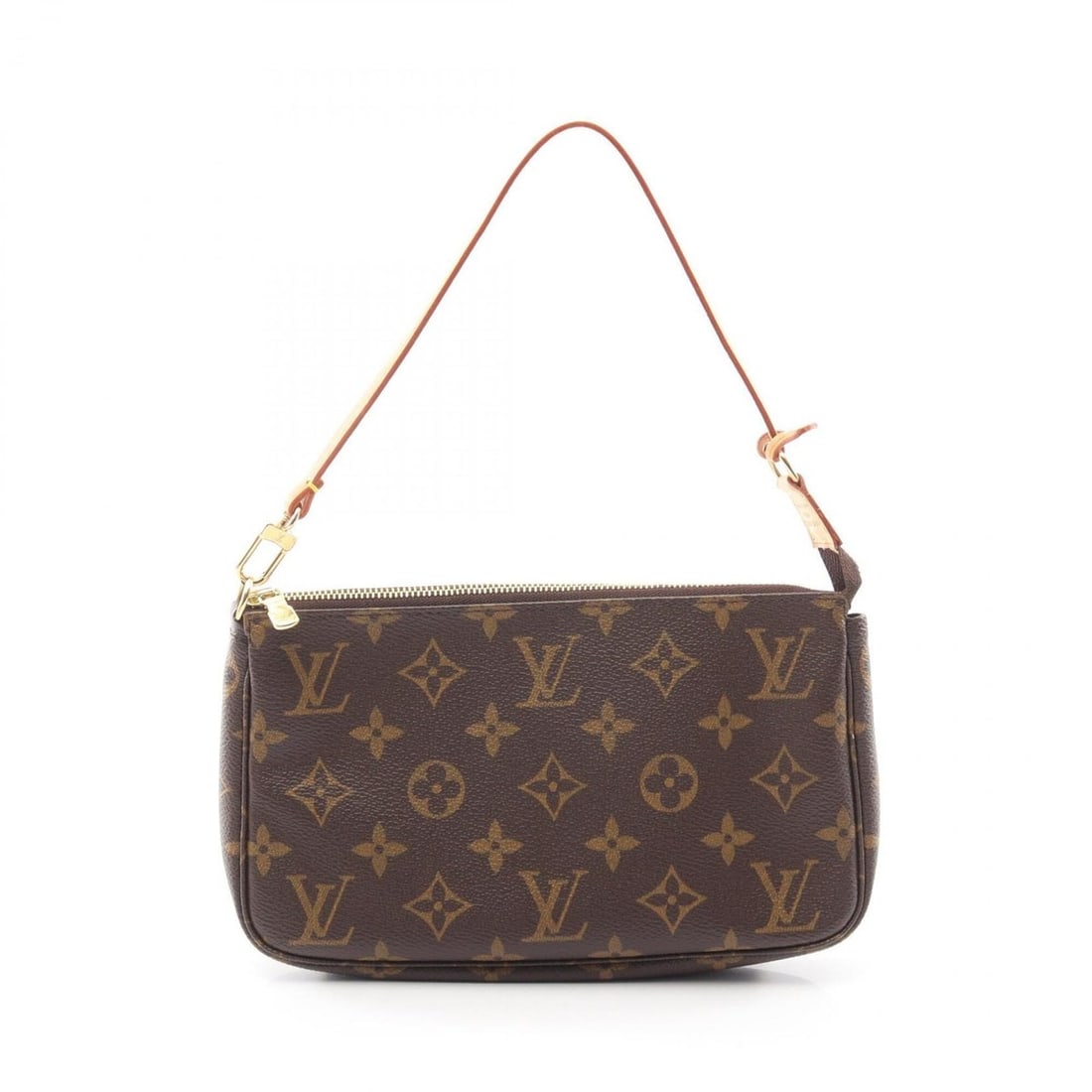 Louis Vuitton Pochette Accessoires Monogram Handbag, Coated Canvas Leather, Women's, Brown, M51980: --- Catalog ---Category: SizeSize (HxWxD): 13cm x 21cm x 3cm / 5.11'' x 8.26'' x 1.18''Category: DesignType: HandbagColor: Brown, MonogramGender: WomenMaterial: Monogram , Leather Category: GeneralMPN