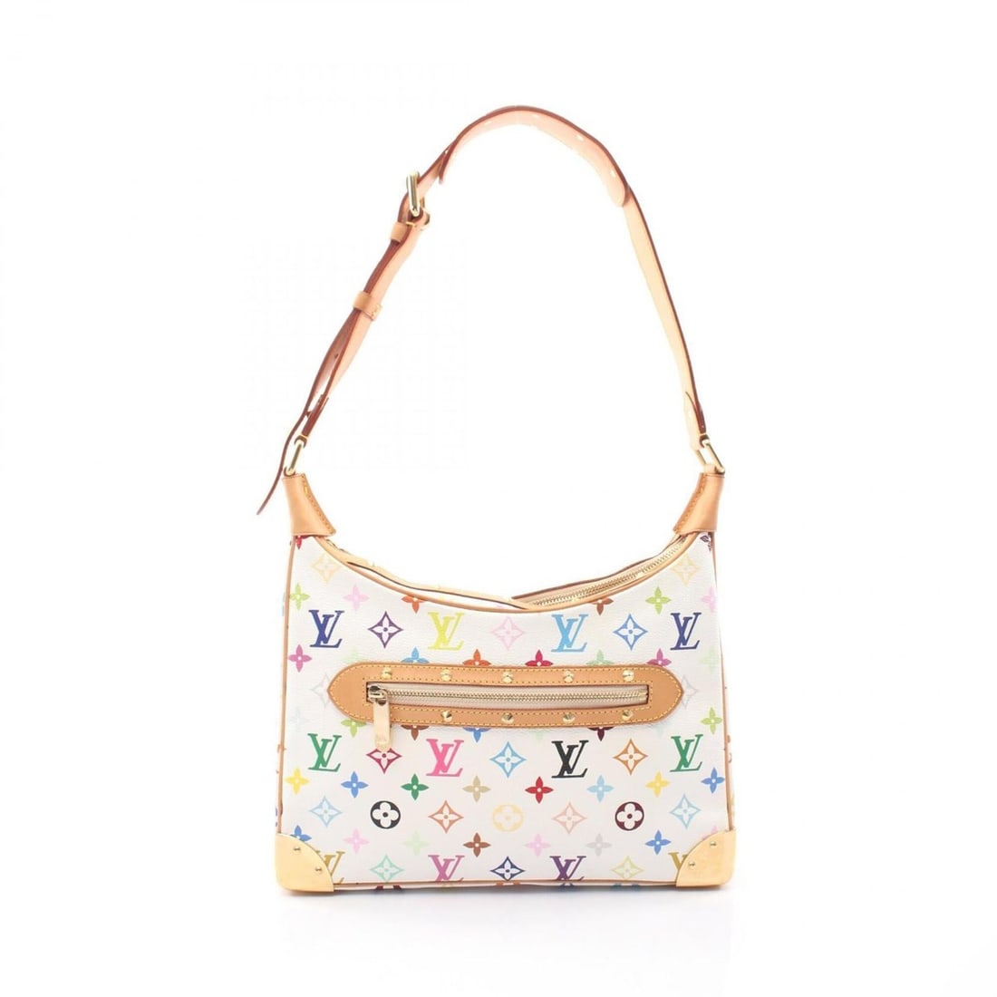 Louis Vuitton Boulogne Monogram Multicolor Blanc Shoulder Bag Handbag Coated Canvas Leather Women's: --- Catalog ---Category: SizeSize (HxWxD): 19cm x 30cm x 9.5cm / 7.48'' x 11.81'' x 3.74''Category: DesignType: Handbag, Shoulder bagColor: Blanc, Multi-color, WhiteGender: WomenMaterial: Monogram Mul