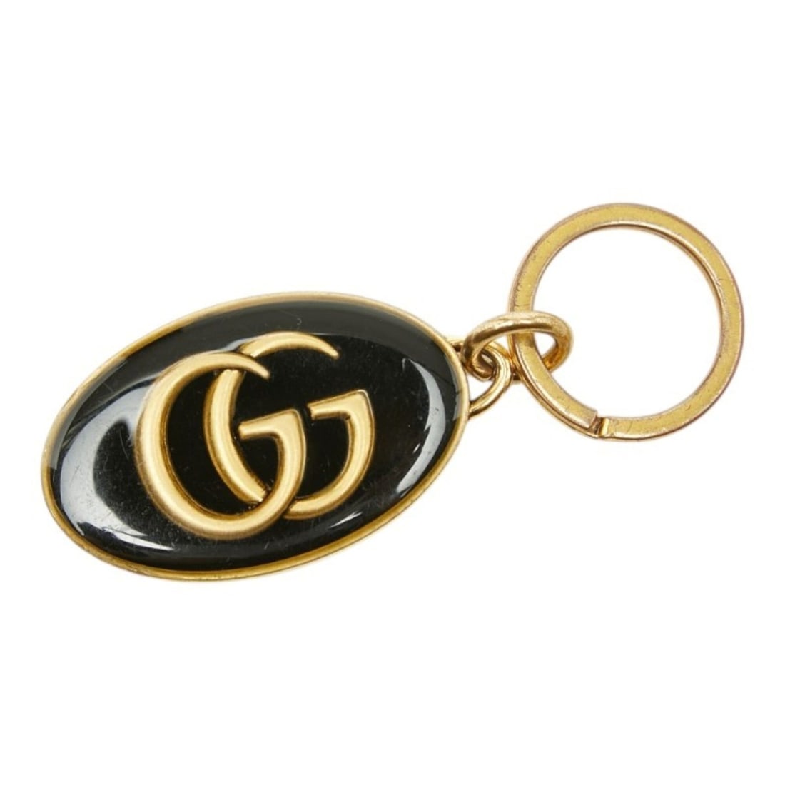 Gucci GG Marmont Keyring Keychain Charm Gold Black Metal Women's GUCCI: --- Catalog ---Category: SizeSize (HxWxD): 3.1cm x 8.6cm / 1.22'' x 3.38''Category: DesignType: KeyringColor: Black, GoldGender: WomenMaterial: MetalCategory: GeneralBrand: Gucci--- Item List ---Secti