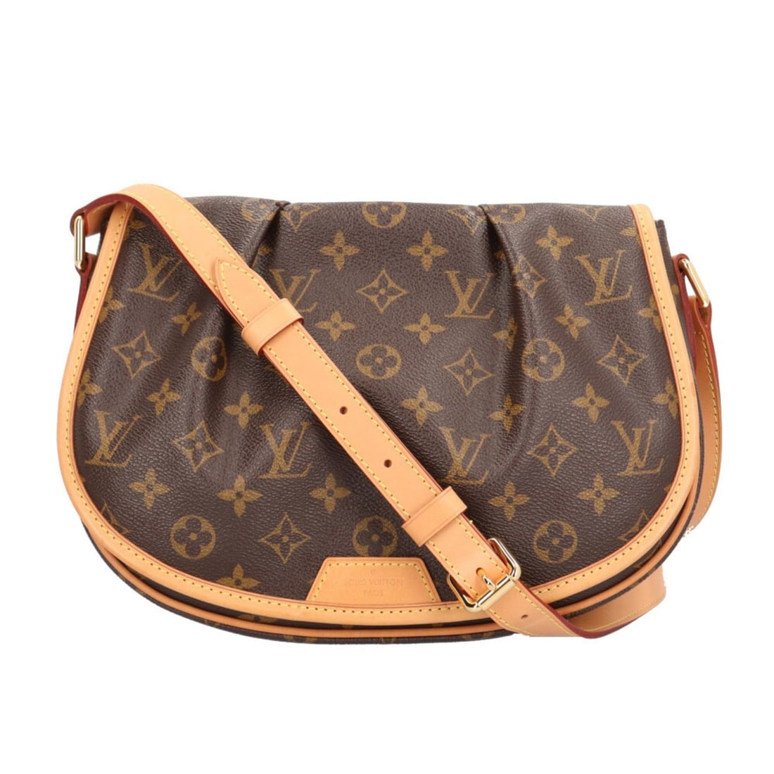 Louis Vuitton Menilmontant PM Monogram Shoulder Bag, Canvas M40474 Brown, Women's LOUIS VUITTON: --- Catalog ---Category: SizeSize (HxWxD): 21cm x 27.5cm x 8cm / 8.26'' x 10.82'' x 3.14''Category: DesignType: Shoulder bagColor: BrownGender: WomenMaterial: Monogram , Canvas Category: GeneralLine: 