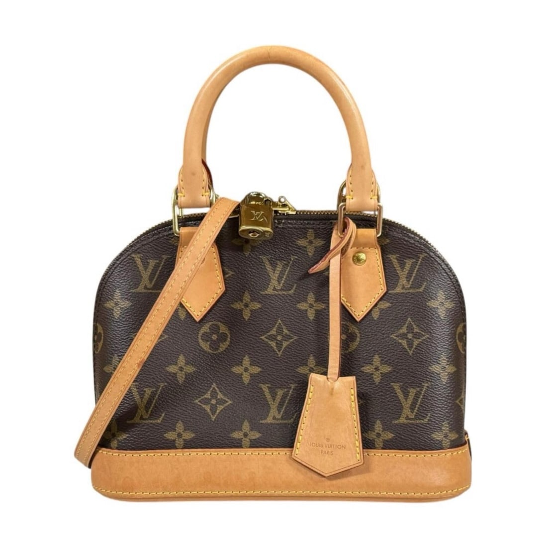 Louis Vuitton Alma BB Monogram Shoulder Bag, Handbag, Canvas, M53152, Brown, Women's, LOUIS VUITTON,: --- Catalog ---Category: SizeSize (HxWxD): 17cm x 23.5cm x 11.5cm / 6.69'' x 9.25'' x 4.52''Category: DesignType: Handbag, Shoulder bagColor: BrownGender: WomenMaterial: Monogram , Canvas Category: Ge