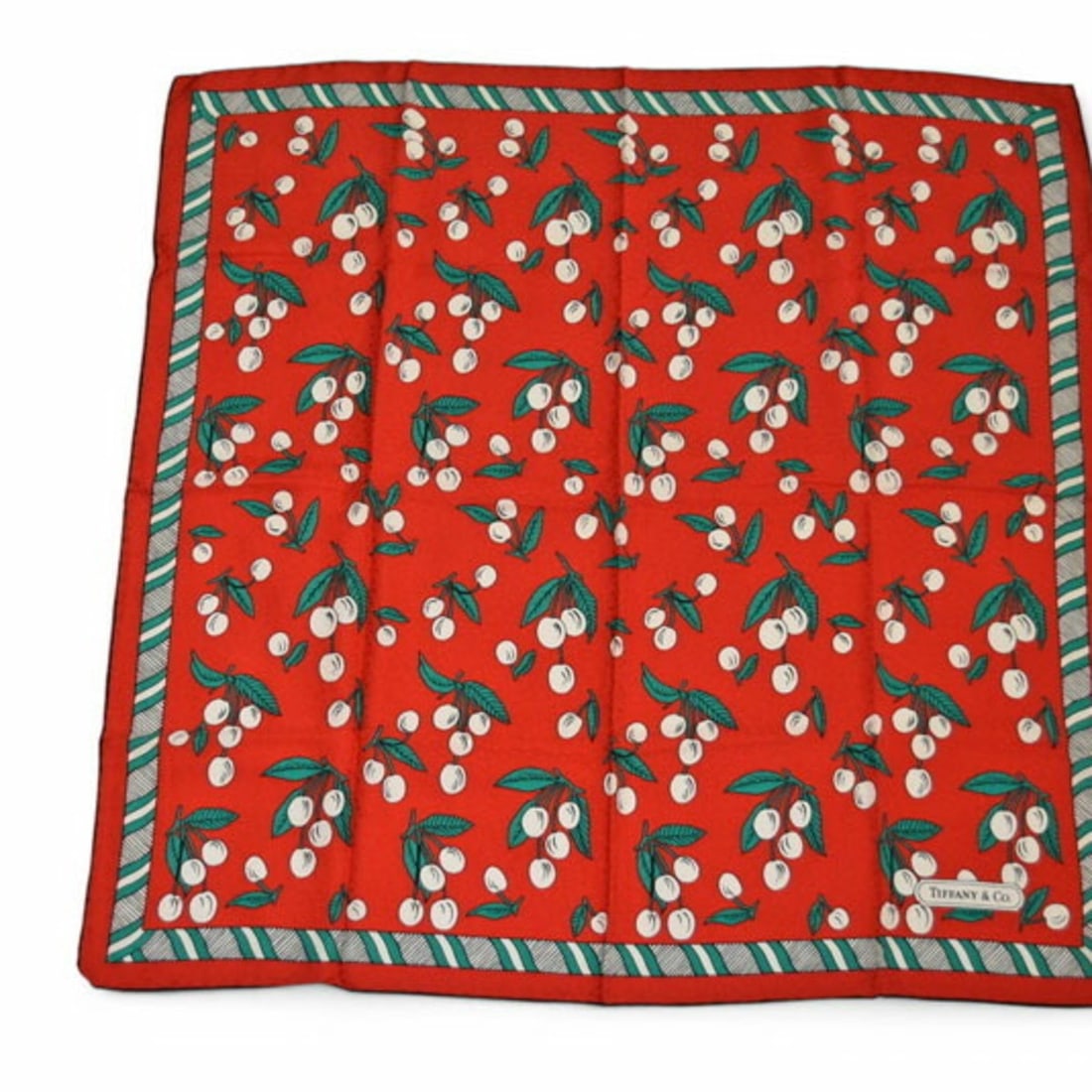 Tiffany & Co. Silk Scarf, Cherry Red/Multi: --- Catalog ---Category: SizeSize (LxW): 85cm x 85cm / 33.46'' x 33.46''Category: DesignType: ScarfColor: Multi-color, Red colorGender: WomenMaterial: Silk Category: GeneralBrand: TiffanyCountry of Or