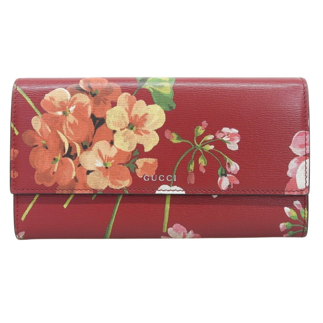 Gucci Blooms Flower Print Long Wallet 410100 534563 Leather Red: --- Catalog ---Category: SizeSize (HxWxD): 10.5cm x 19cm x 2.5cm / 4.13'' x 7.48'' x 0.98''Category: DesignType: Long wallet (bi-fold)Color: Red colorGender: WomenMaterial: Leather Category: GeneralMP