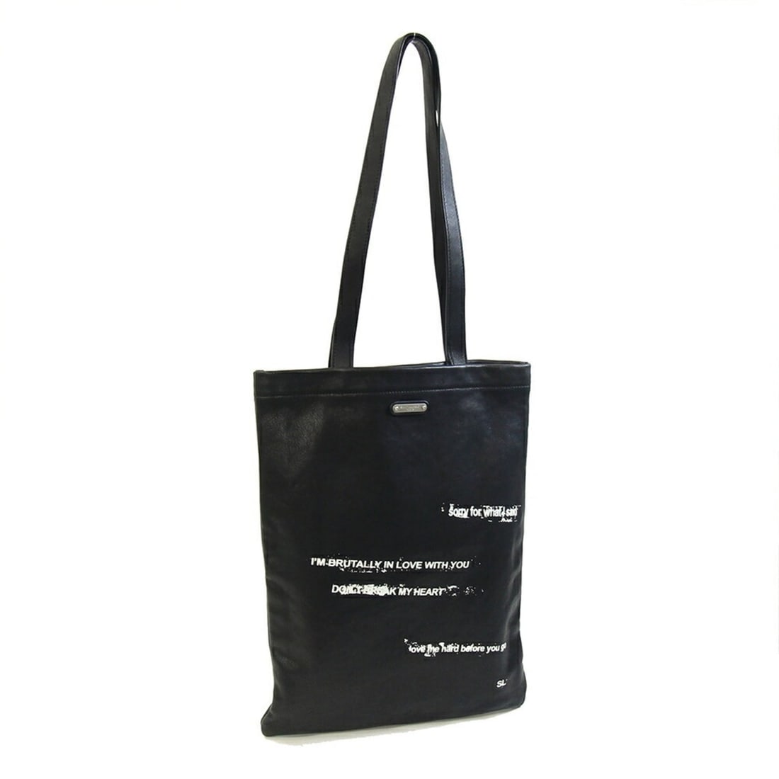 Saint Laurent Tote Bag 487967 Black Leather Shoulder Bag, No Gusset, Men's & Women's: --- Catalog ---Category: SizeSize (HxWxD): 41cm x 31cm / 16.14'' x 12.2''Category: DesignType: Tote bagColor: BlackGender: Men,WomenMaterial: Leather Category: GeneralMPN: 487967Brand: Saint LaurentCo