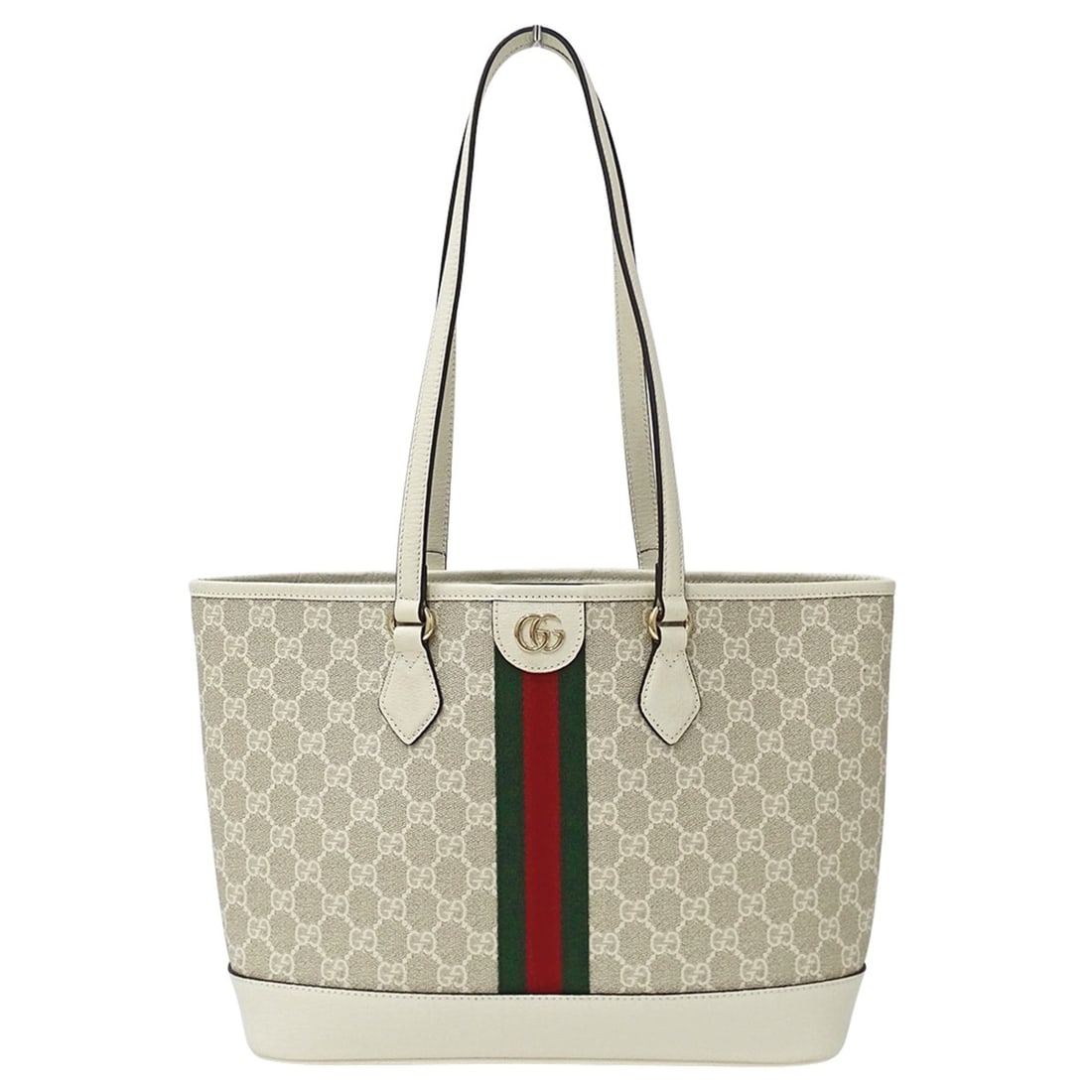 Gucci Ophidia Medium Tote Bag, GG Supreme, Beige/White, Women's Handbag, Item Number 836849: --- Catalog ---Category: SizeSize (HxWxD): 24cm x 30cm x 12.5cm / 9.44'' x 11.81'' x 4.92''Category: DesignType: Handbag, Tote bagColor: Beige, WhiteGender: WomenMaterial: GG Supreme , Canvas Category