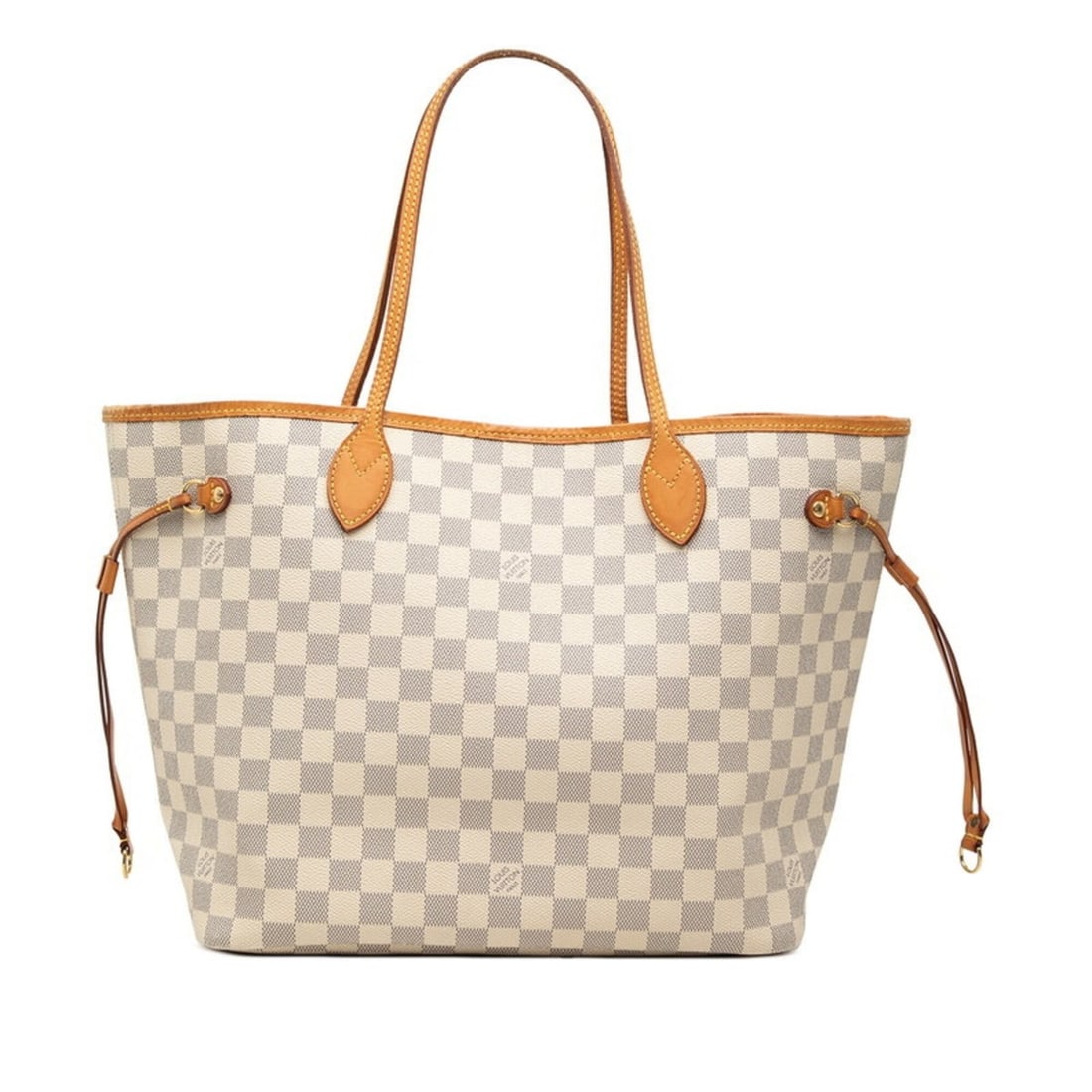 Louis Vuitton Damier Azur Neverfull MM Tote Bag Shoulder N41605 White Leather Women's LOUIS VUITTON: --- Catalog ---Category: SizeSize (HxWxD): 28.5cm x 45.5cm x 15cm / 11.22'' x 17.91'' x 5.9''Category: DesignType: Pouch, Shoulder bag, Tote bagColor: WhiteGender: WomenMaterial: PVC , Leather Categor