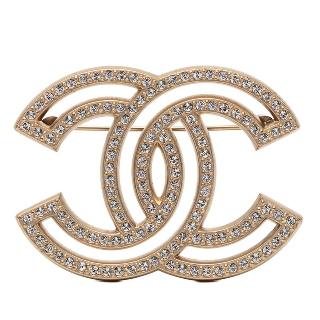 Chanel Coco Mark Brooch A19V Gold Plated Rhinestone Women's CHANEL: --- Catalog ---Category: SizeSize (HxWxD): 3.93cm x 5.26cm / 1.54'' x 2.07''Category: DesignType: BroochColor: GoldGender: WomenMaterial: RhinestoneCategory: GeneralBrand: Chanel--- Item List ---Secti