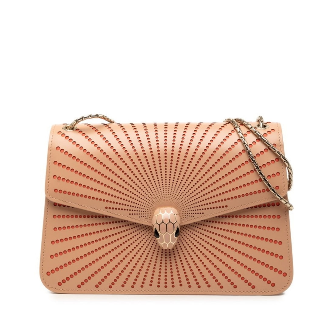 Bulgari Serpenti Forever Leather Cut Shoulder Bag, Beige Orange Leather, Women's BVLGARI: --- Catalog ---Category: SizeSize (HxWxD): 17cm x 25cm x 8cm / 6.69'' x 9.84'' x 3.14''Category: DesignType: Shoulder bagColor: Beige, OrangeGender: WomenMaterial: Leather Category: GeneralBrand: Bvlg