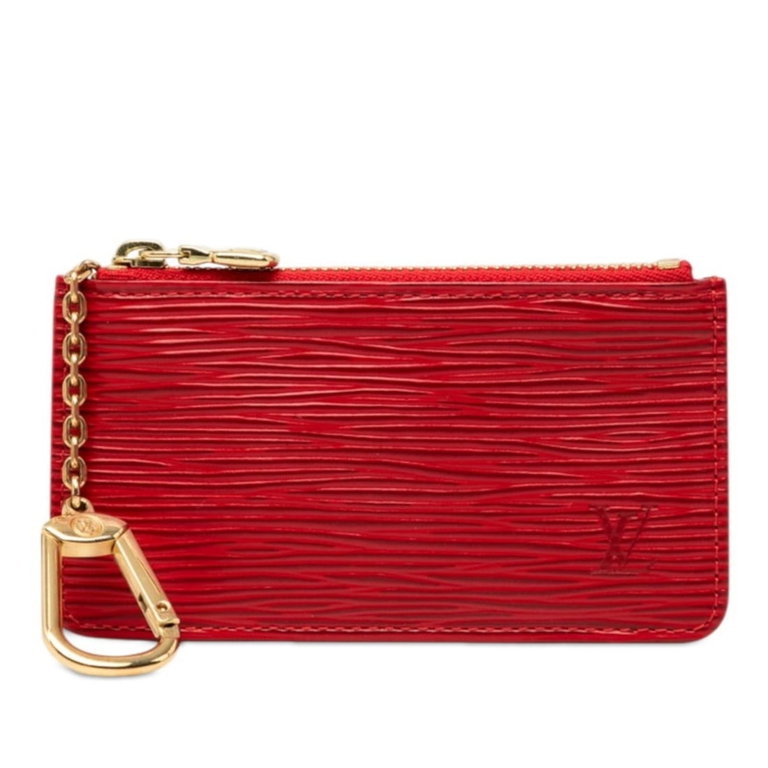 Louis Vuitton Epi Pochette Clé Wallet/Coin Purse, M63807, Castilian Red Leather, Women's LOUIS: --- Catalog ---Category: SizeSize (HxWxD): 6.5cm x 12.5cm x 1cm / 2.55'' x 4.92'' x 0.39''Category: DesignType: Coin purse/coin caseColor: Castilian redGender: WomenMaterial: Leather Category: General
