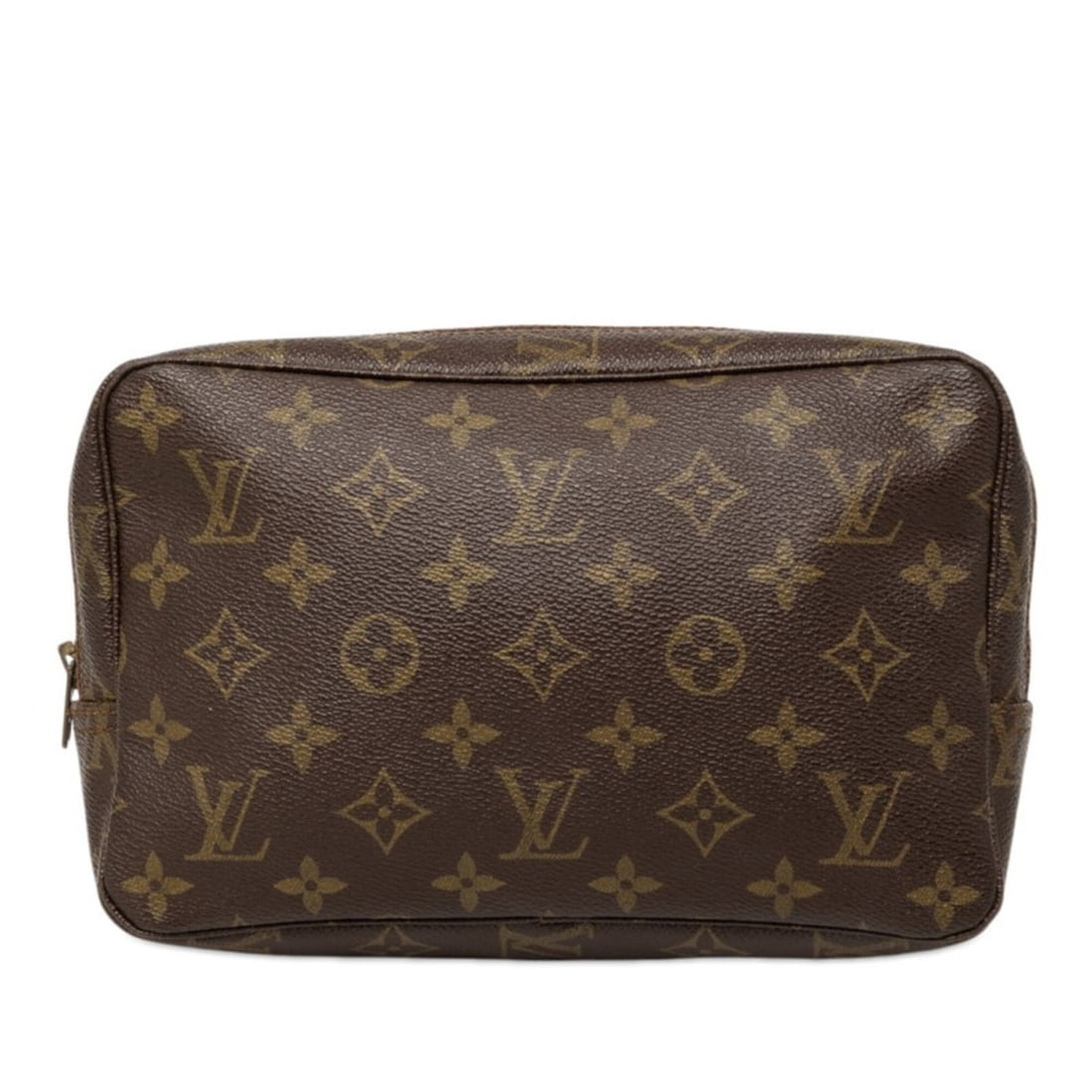 Louis Vuitton Monogram Trousse Toilette 23 Handbag Pouch Cosmetic Clutch Bag M47524 Brown Leather: --- Catalog ---Category: SizeSize (HxWxD): 14.5cm x 22.5cm x 6cm / 5.7'' x 8.85'' x 2.36''Category: DesignType: Clutch bag, Handbag, PouchColor: BrownGender: WomenMaterial: PVC , Leather Category: Gen