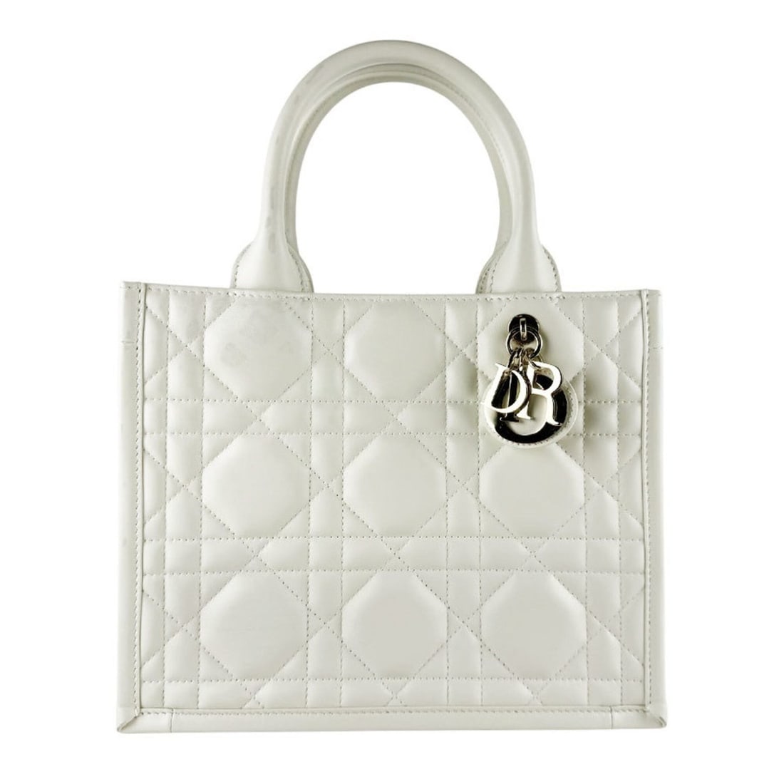 Christian Dior handbag/shoulder bag, Book Tote small, leather, white and gold, women's, z10294: --- Catalog ---Category: SizeSize (HxWxD): 22cm x 26cm x 11cm / 8.66'' x 10.23'' x 4.33''Category: DesignType: Handbag, Shoulder bag, Tote bagColor: WhiteGender: WomenMaterial: Leather Category: Gener