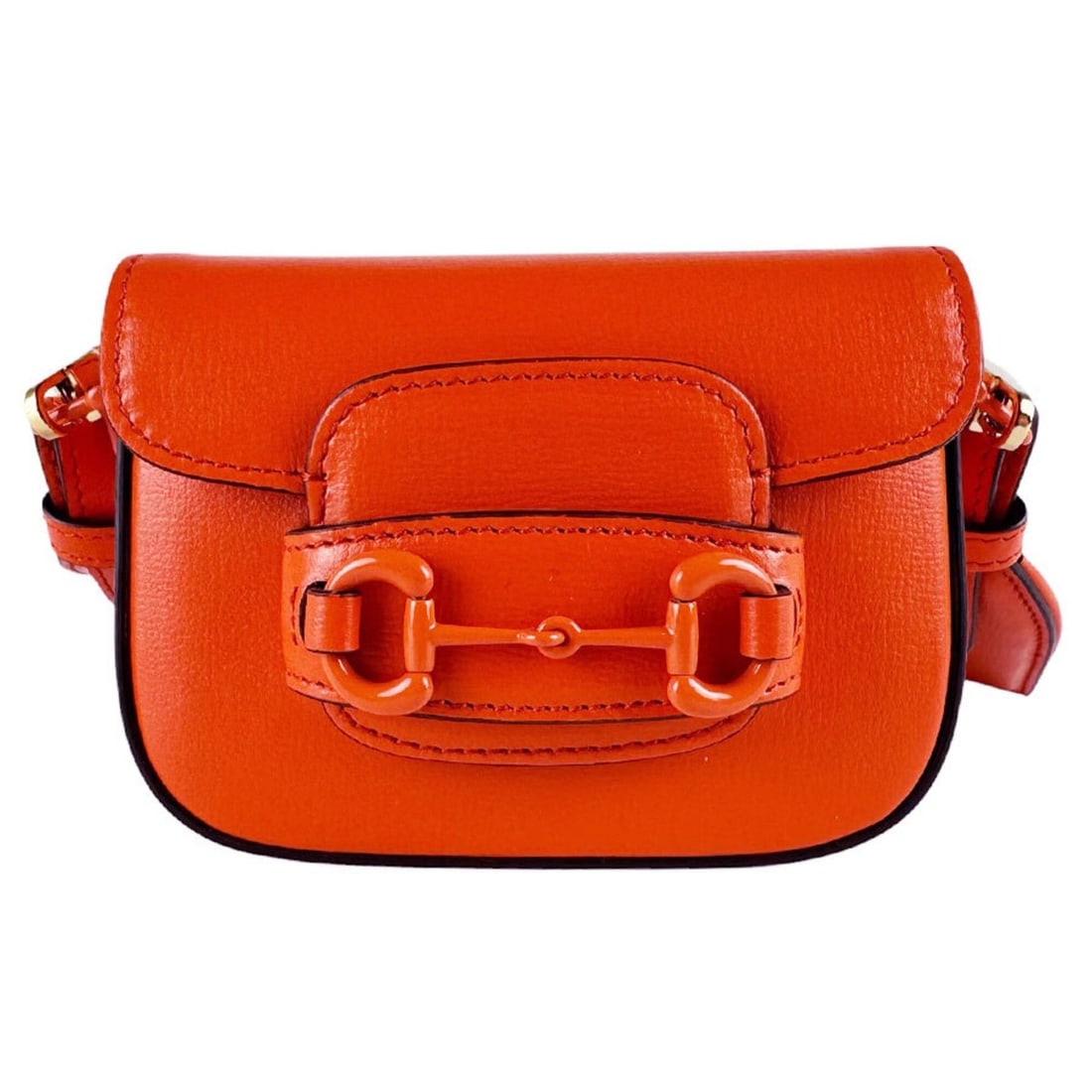 Gucci GUCCI Shoulder Bag Horsebit 1955 Leather Orange Women's 726863 z10276: --- Catalog ---Category: SizeSize (HxWxD): 8cm x 12cm x 4cm / 3.14'' x 4.72'' x 1.57''Category: DesignType: Shoulder bagColor: OrangeGender: WomenMaterial: Leather Category: GeneralMPN: 726863Brand: G