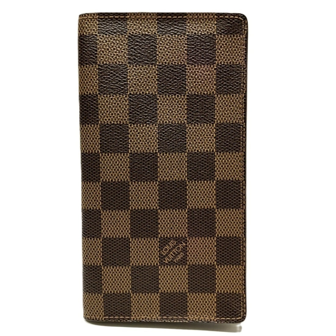 Louis Vuitton Portecarte Credit Wallet, Damier Toile Leather, M60825: --- Catalog ---Category: SizeSize (HxWxD): 18cm x 9.5cm x 1.5cm / 7.08'' x 3.74'' x 0.59''Category: DesignType: Long bill wallet (bi-fold)Color: BrownGender: Women,MenMaterial: Damier Canvas Category: