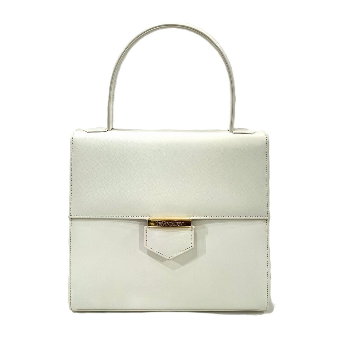 Yves Saint Laurent handbag, leather.: --- Catalog ---Category: SizeSize (HxWxD): 22.5cm x 24.5cm x 9cm / 8.85'' x 9.64'' x 3.54''Category: DesignType: HandbagColor: WhiteGender: WomenMaterial: Leather Category: GeneralBrand: Yves Saint La