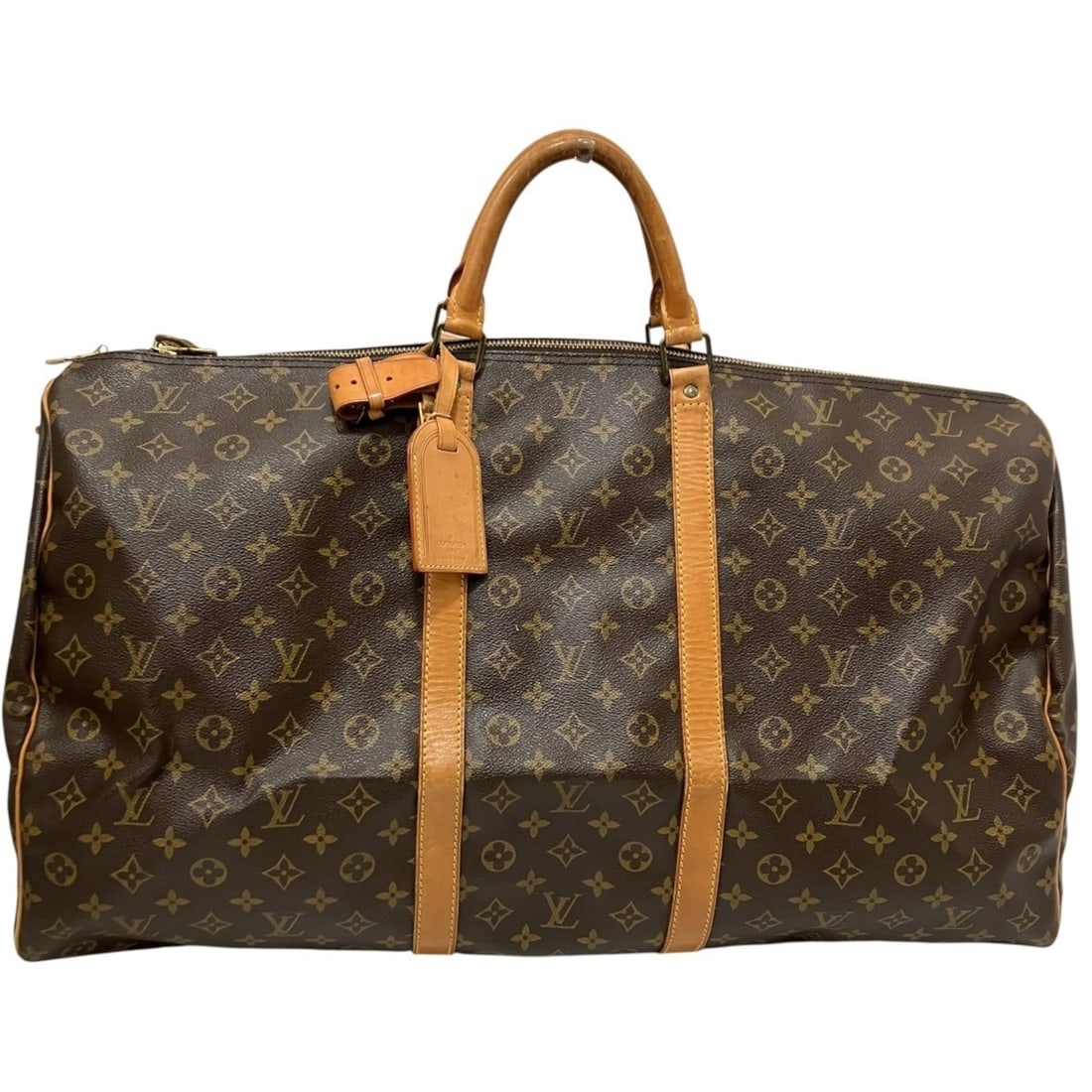 Louis Vuitton Keepall 60 Boston Bag, Monogram Canvas, M41422: --- Catalog ---Category: SizeSize (HxWxD): 32cm x 63cm x 28cm / 12.59'' x 24.8'' x 11.02''Category: DesignType: Boston bagColor: BrownGender: Women,MenMaterial: Monogram Category: GeneralMPN: M41422Br