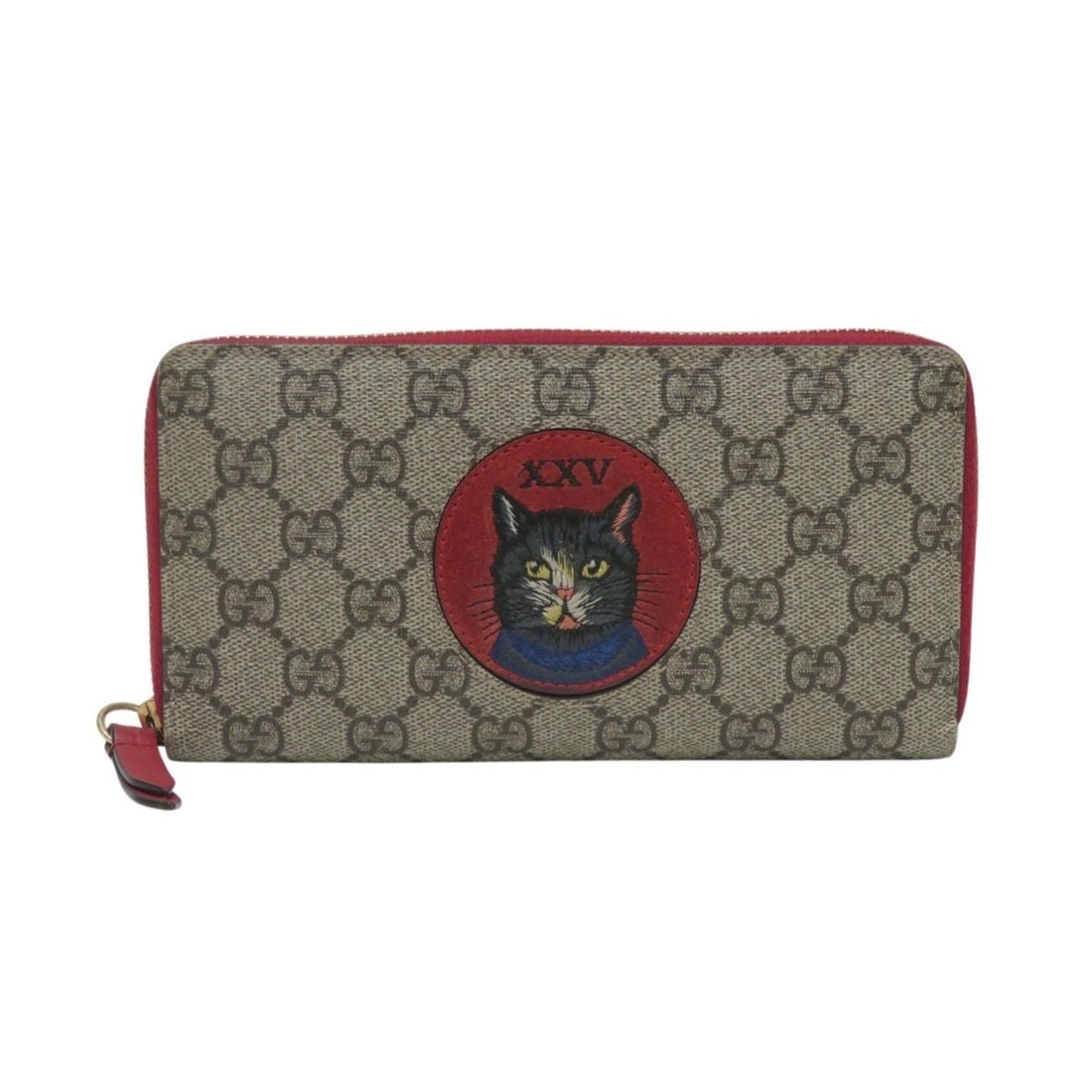 Gucci Mystic Cat Long Wallet GG Supreme Canvas 499382: --- Catalog ---Category: SizeSize (HxWxD): 10.5cm x 19cm x 2.2cm / 4.13'' x 7.48'' x 0.86''Category: DesignType: Long wallet (bi-fold)Color: BeigeGender: Women,MenMaterial: GG Supreme , Canvas Categor