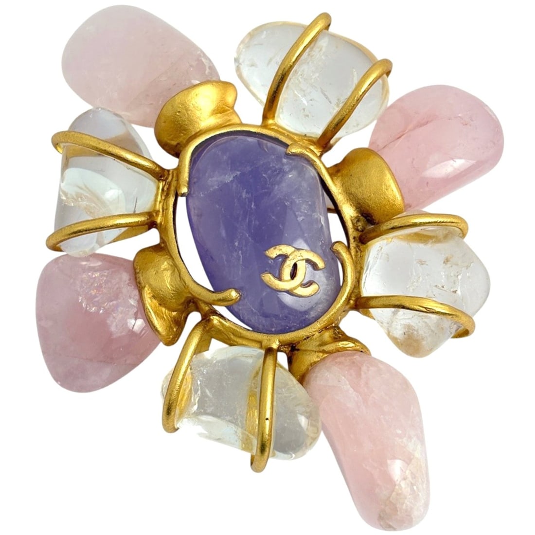 Chanel Coco Mark Brooch, Multicolored, Gold Plated, Women's.: --- Catalog ---Category: SizeSize (HxWxD): 8.5cm x 7.5cm / 3.34'' x 2.95''Category: DesignType: BroochColor: Gold, Multi-colorGender: WomenMaterial: Gold platingCategory: GeneralBrand: Chanel--- Item 