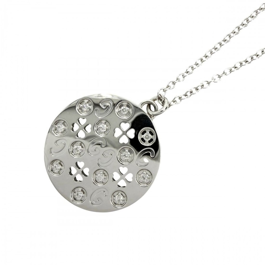 Gucci Icon Amour Forever Necklace for Women, Pendant with Adjustable Clasp, 18K White Gold (Au750),: --- Catalog ---Category: SizePendant Size: 19mm x 19mm / 0.74'' x 0.74''Neck Circumference: 48 cm / 18.89''Category: DesignGender: WomenMaterial: Silver 925Pendant Type: PendantNecklace Type: Necklace
