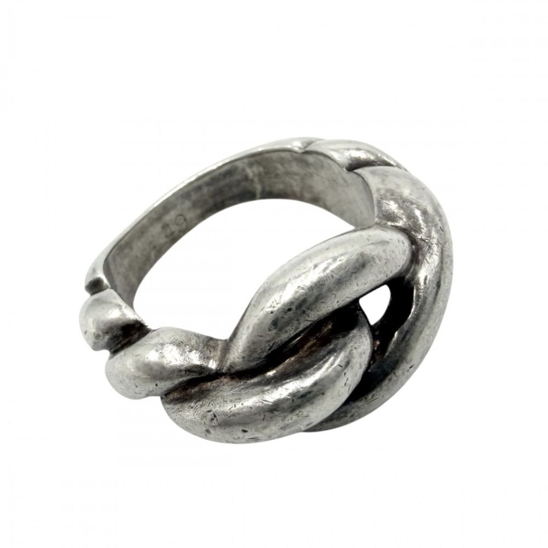 Hermes women's ring, Torsade design, accessory, jewelry, small item, size 49, HERMES, 925 sterling: --- Catalog ---Category: SizeJP Size: 5US Size: 3.5Category: DesignType: Band ringGender: WomenMaterial: Silver 925Category: GeneralBrand: Hermes--- Item List ---Section: ConditionRanking: Rank AB Use