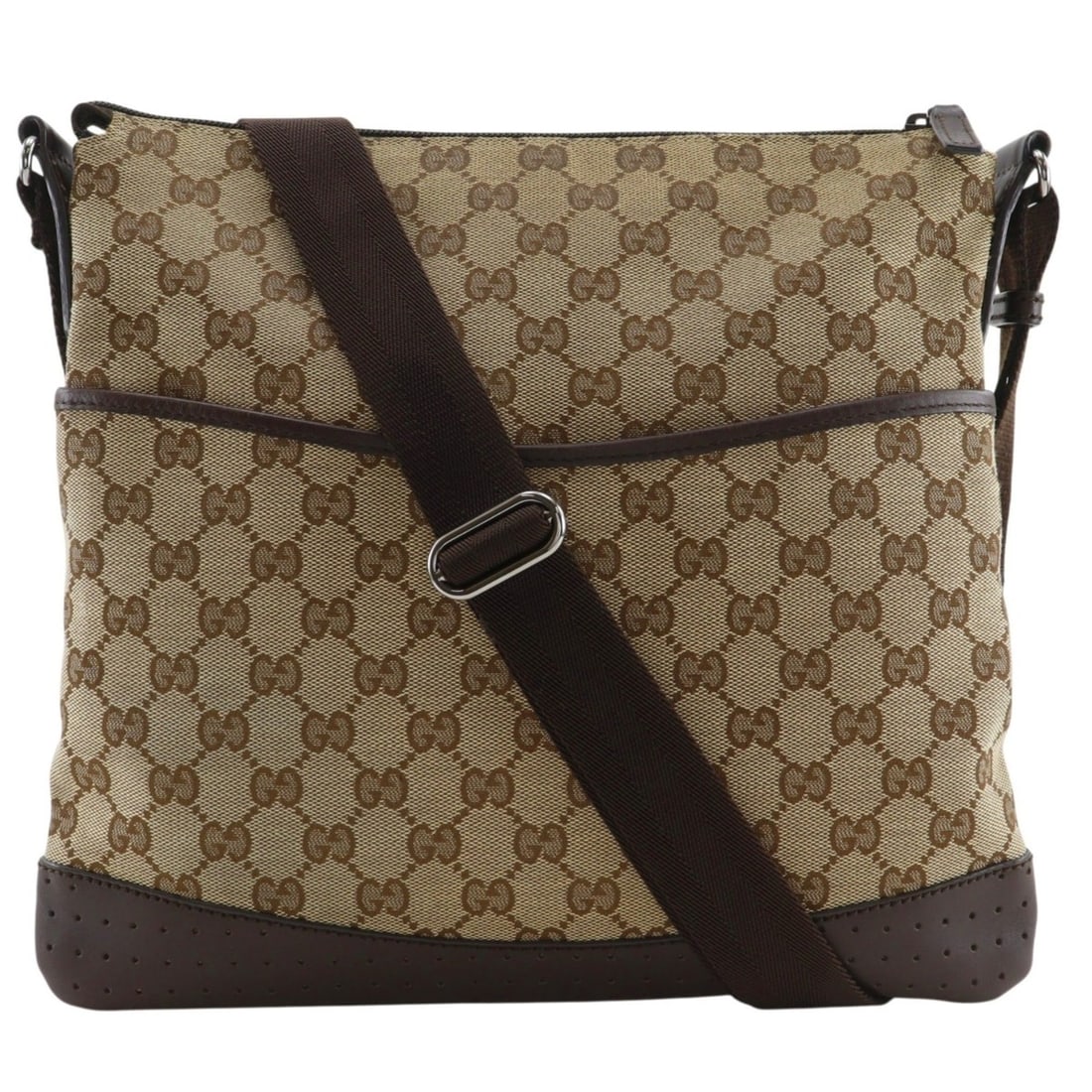 Gucci GUCCI Shoulder Bag 145857 GG Canvas Brown A5 Unisex: --- Catalog ---Category: SizeSize (HxWxD): 28cm x 30cm x 3cm / 11.02'' x 11.81'' x 1.18''Category: DesignType: Shoulder bagColor: BrownGender: Women,MenMaterial: GG canvas Category: GeneralMPN: 145857