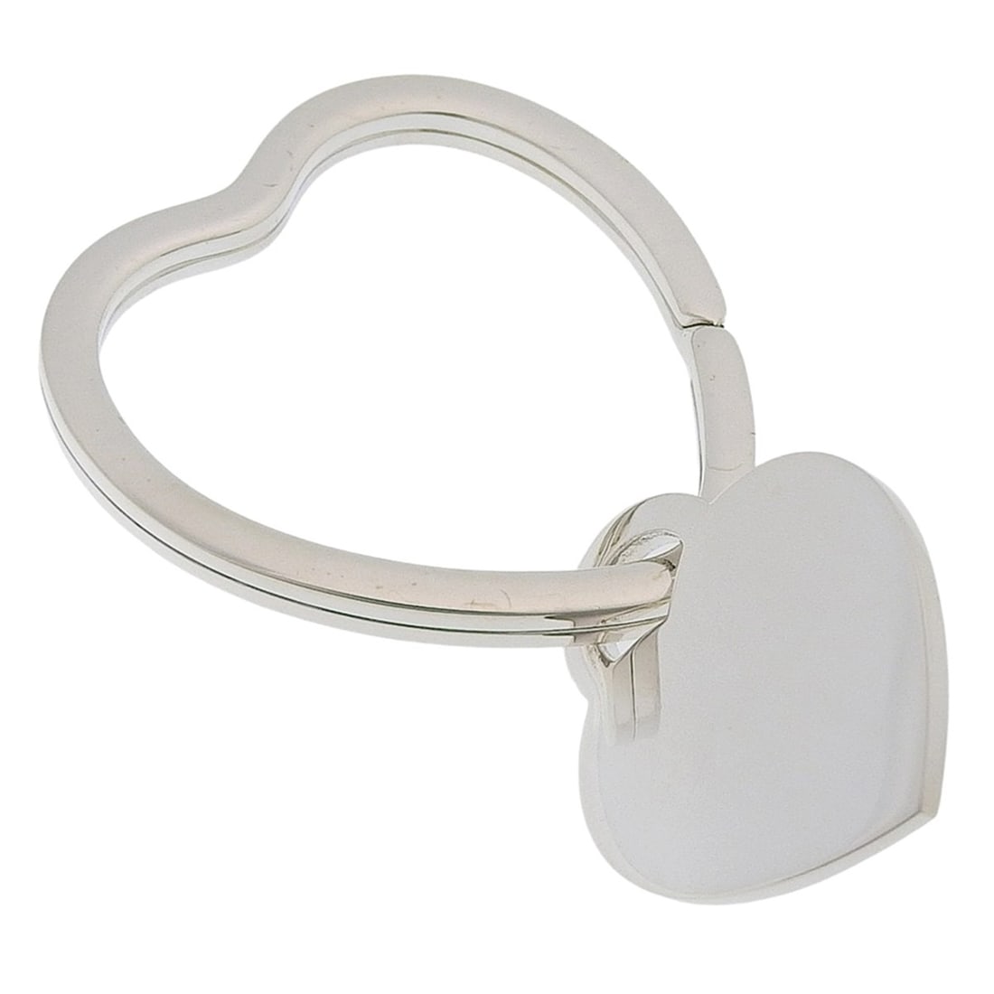 Tiffany & Co. Heart Tag Keychain Keyring, Sterling Silver 925, Unisex: --- Catalog ---Category: DesignType: KeyringColor: SilverGender: Men,WomenMaterial: Silver 925Category: GeneralBrand: Tiffany--- Item List ---Section: ConditionRanking: Rank A Used - A few traces of u