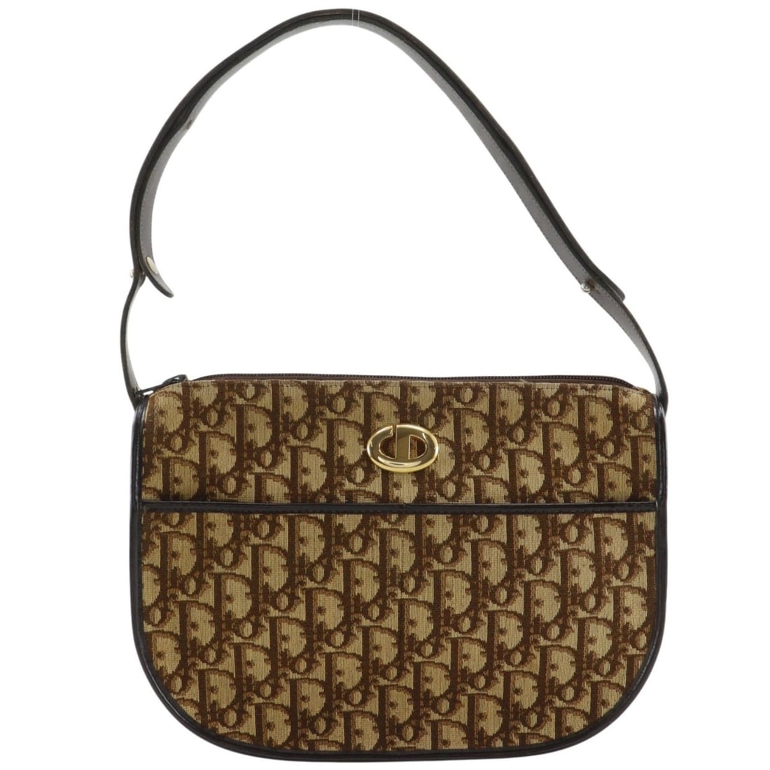Christian Dior Trotter Shoulder Bag, CD Logo, Vintage Canvas, Brown, A5 Size, Women's: --- Catalog ---Category: SizeSize (HxWxD): 19cm x 26cm x 6.5cm / 7.48'' x 10.23'' x 2.55''Category: DesignType: Shoulder bagColor: BrownGender: WomenMaterial: Canvas Category: GeneralBrand: Christian 